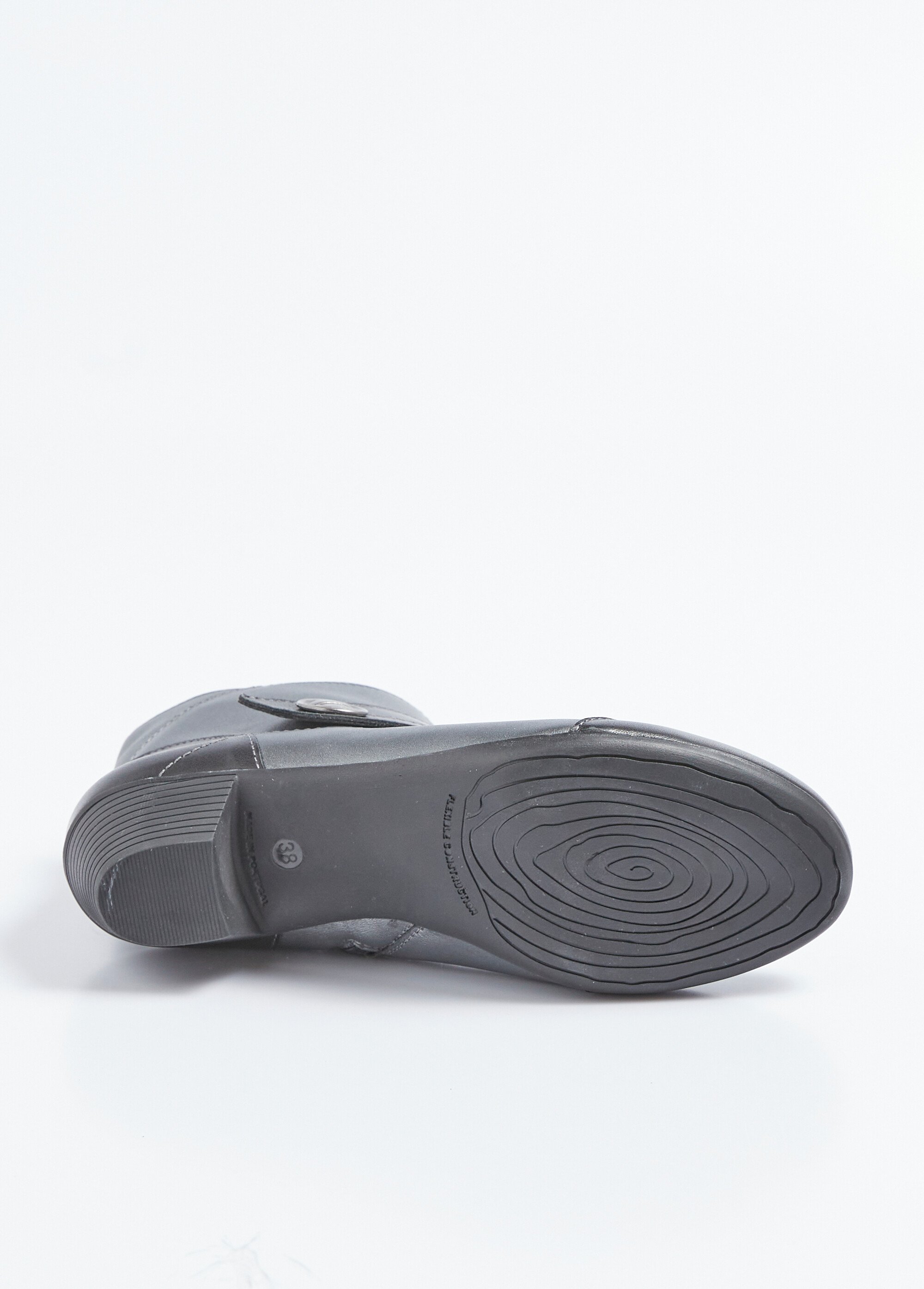 Boots zippées cuir talon décroché Femme Gris OPALE UN1