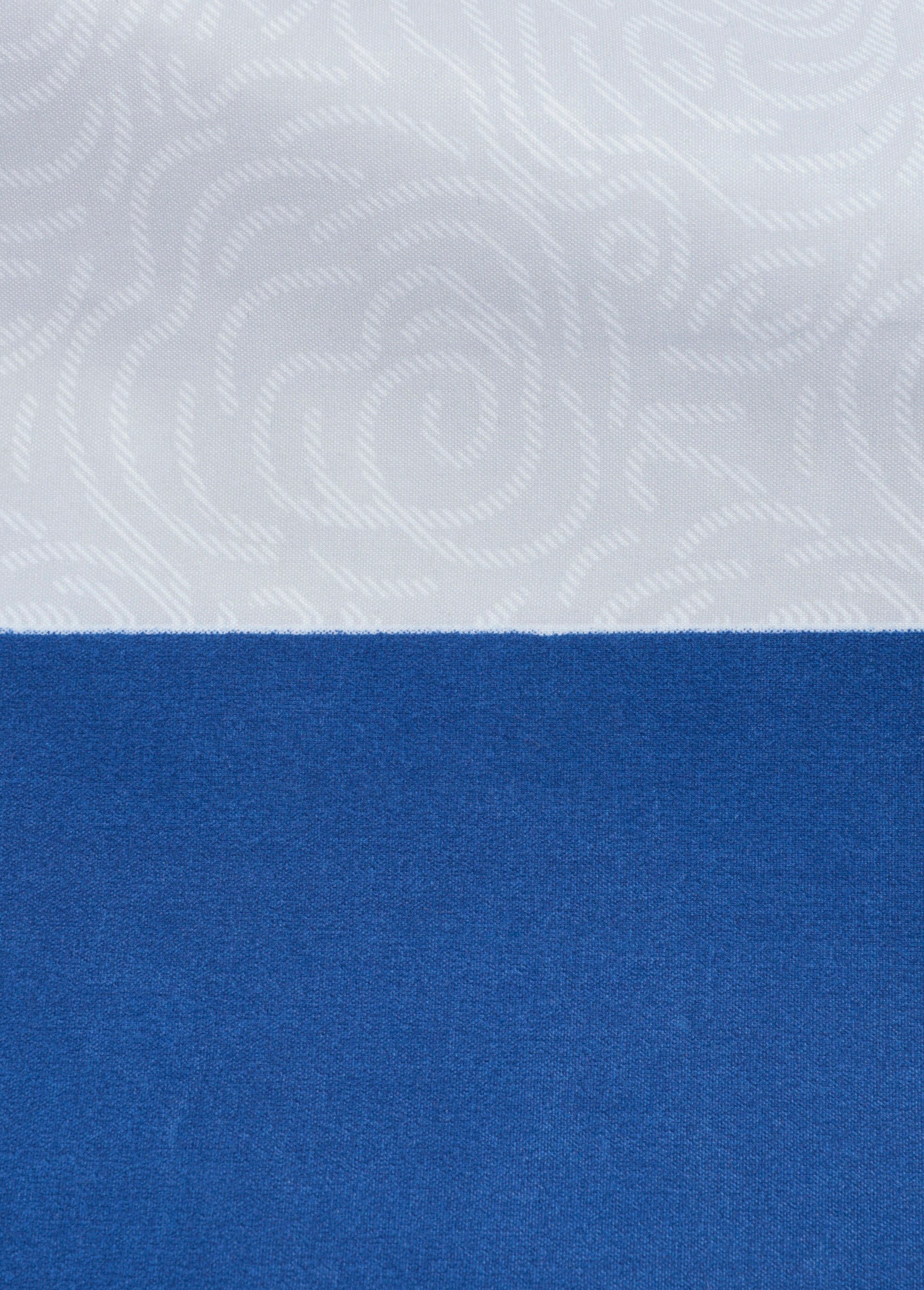 Coupon tissu ameublement rayé / motif bis GRIS COT68212-2 DE2