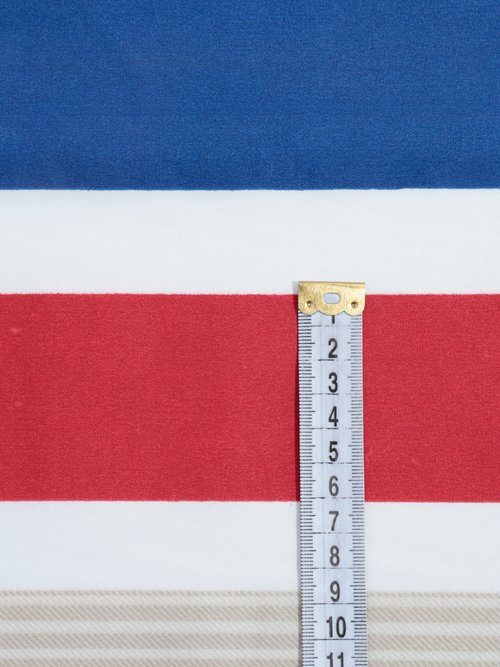 Coupon tissu ameublement rayé et motif 1 GRIS COT74575-1 DE1