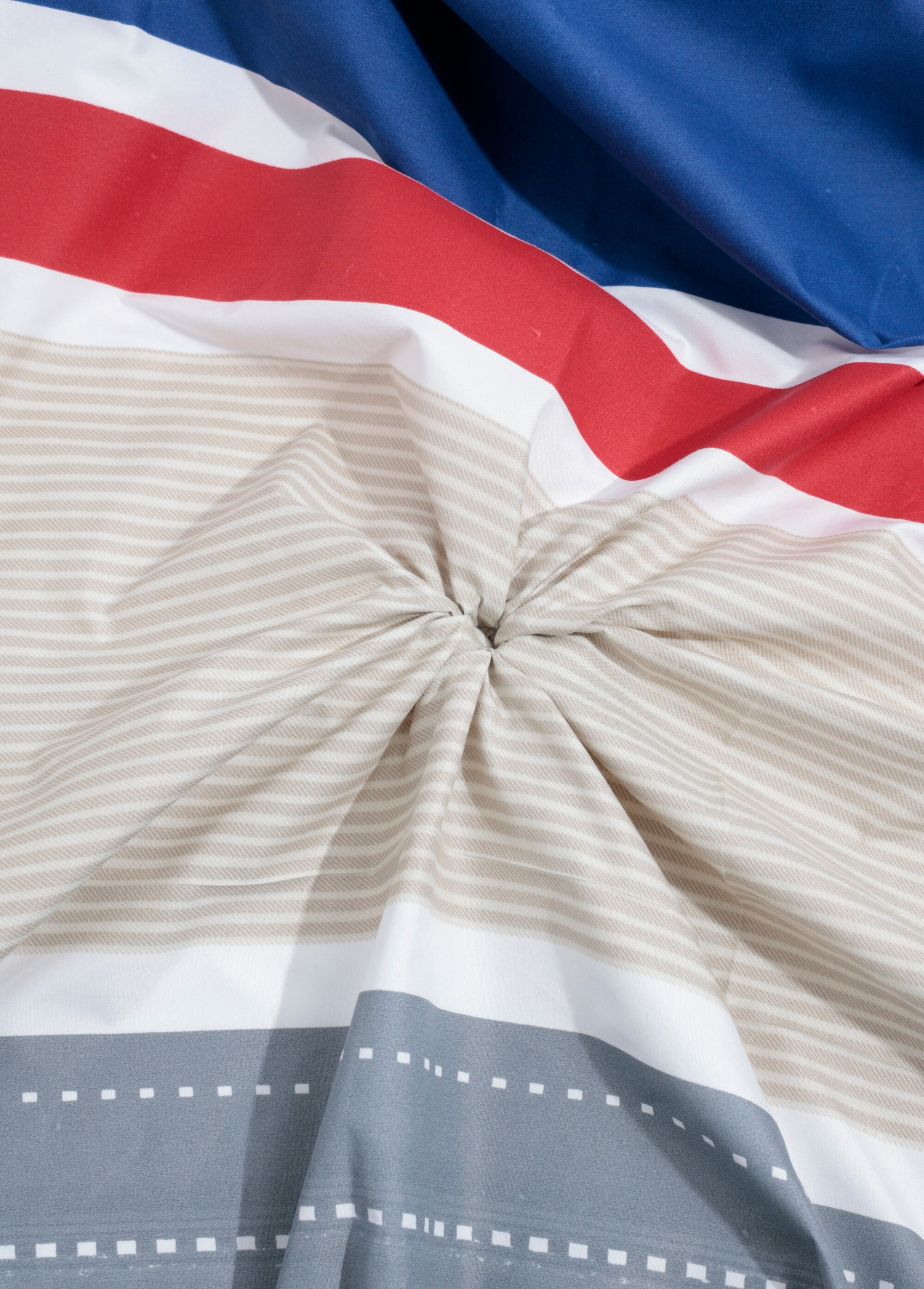 Coupon tissu ameublement rayé et motif 1 GRIS COT74575-1 FA1