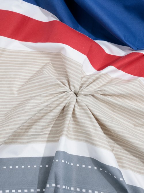 Coupon tissu ameublement rayé et motif 1 GRIS COT74575-1 FA1