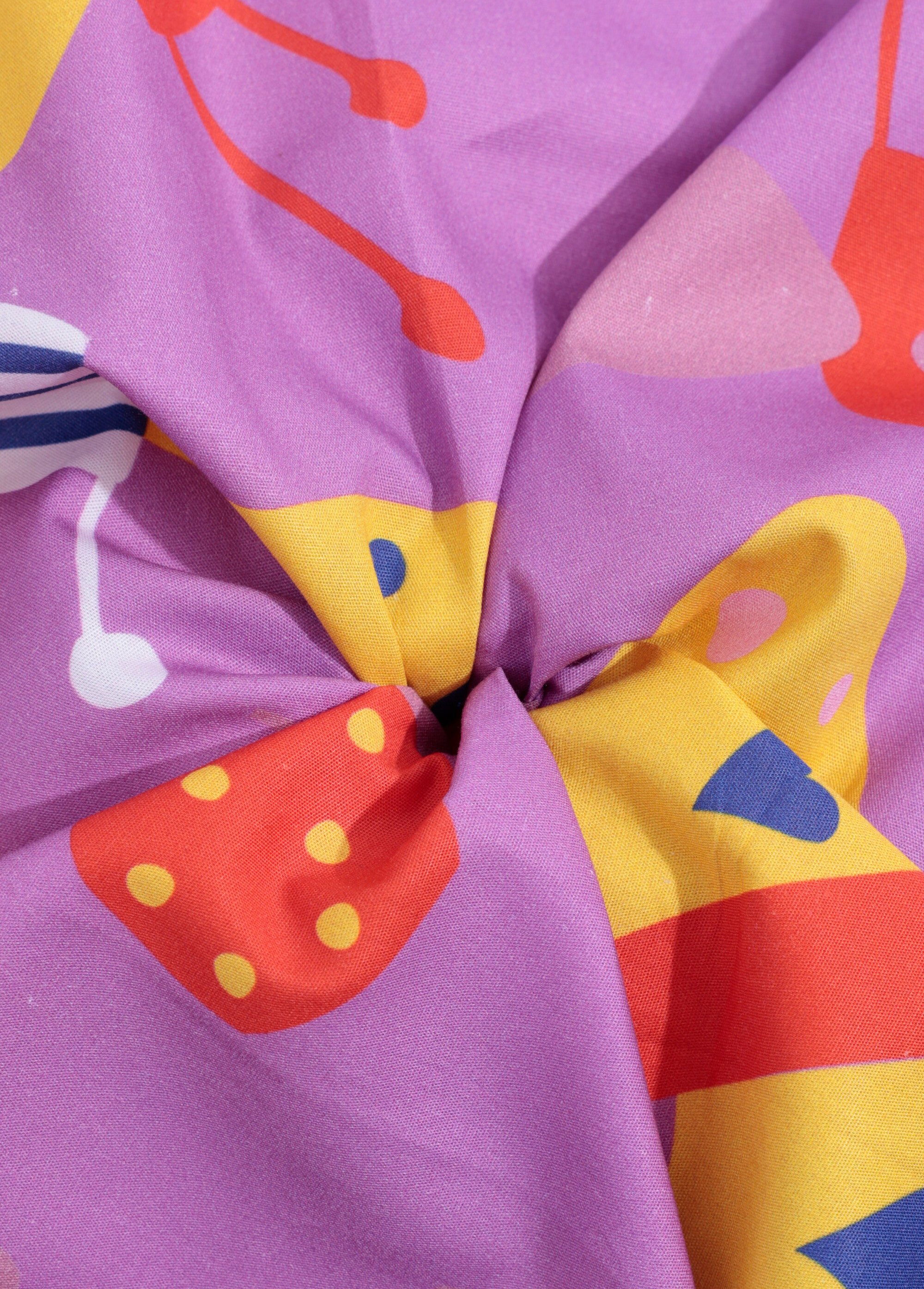 Coupon tissu motif grands papillons ROSE COT144590 FA1