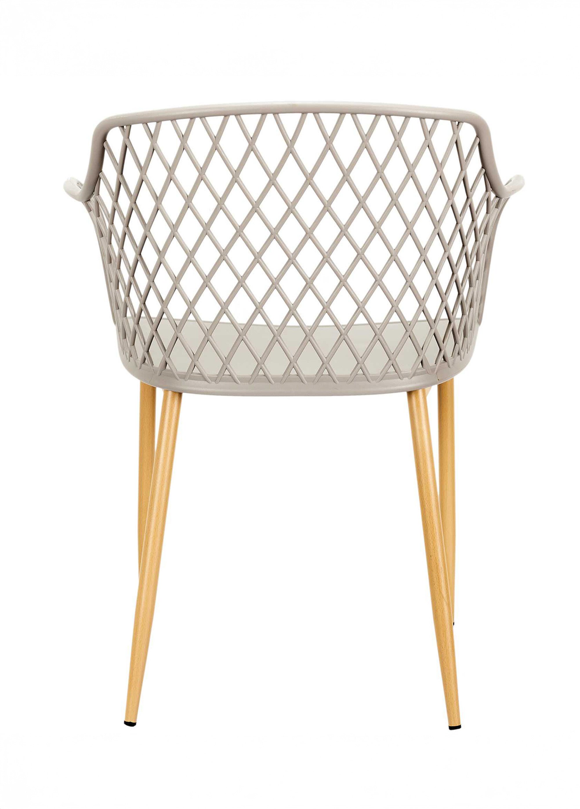 Fauteuils outdoor dossier ajouré losange