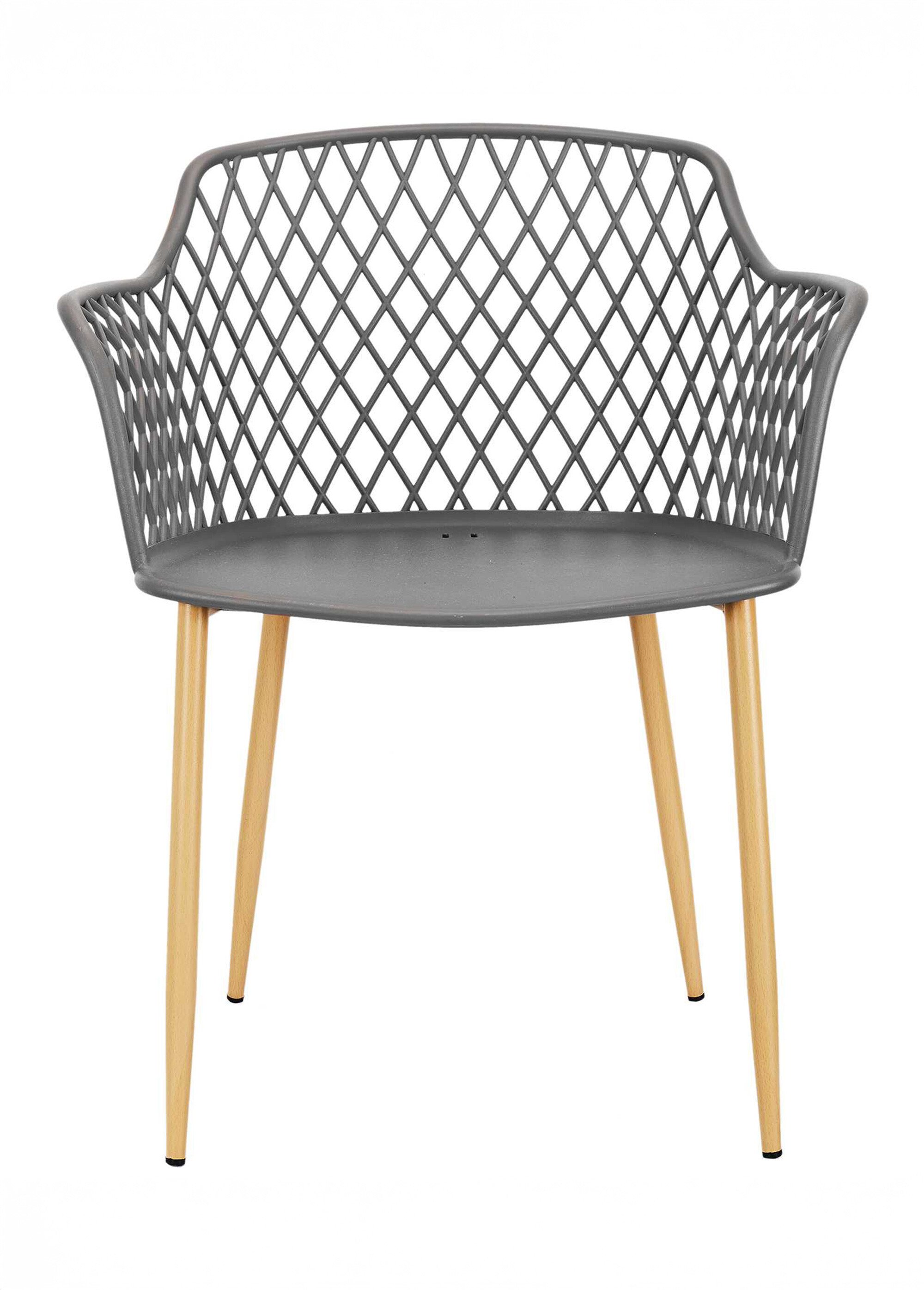 Fauteuils outdoor dossier ajouré losange