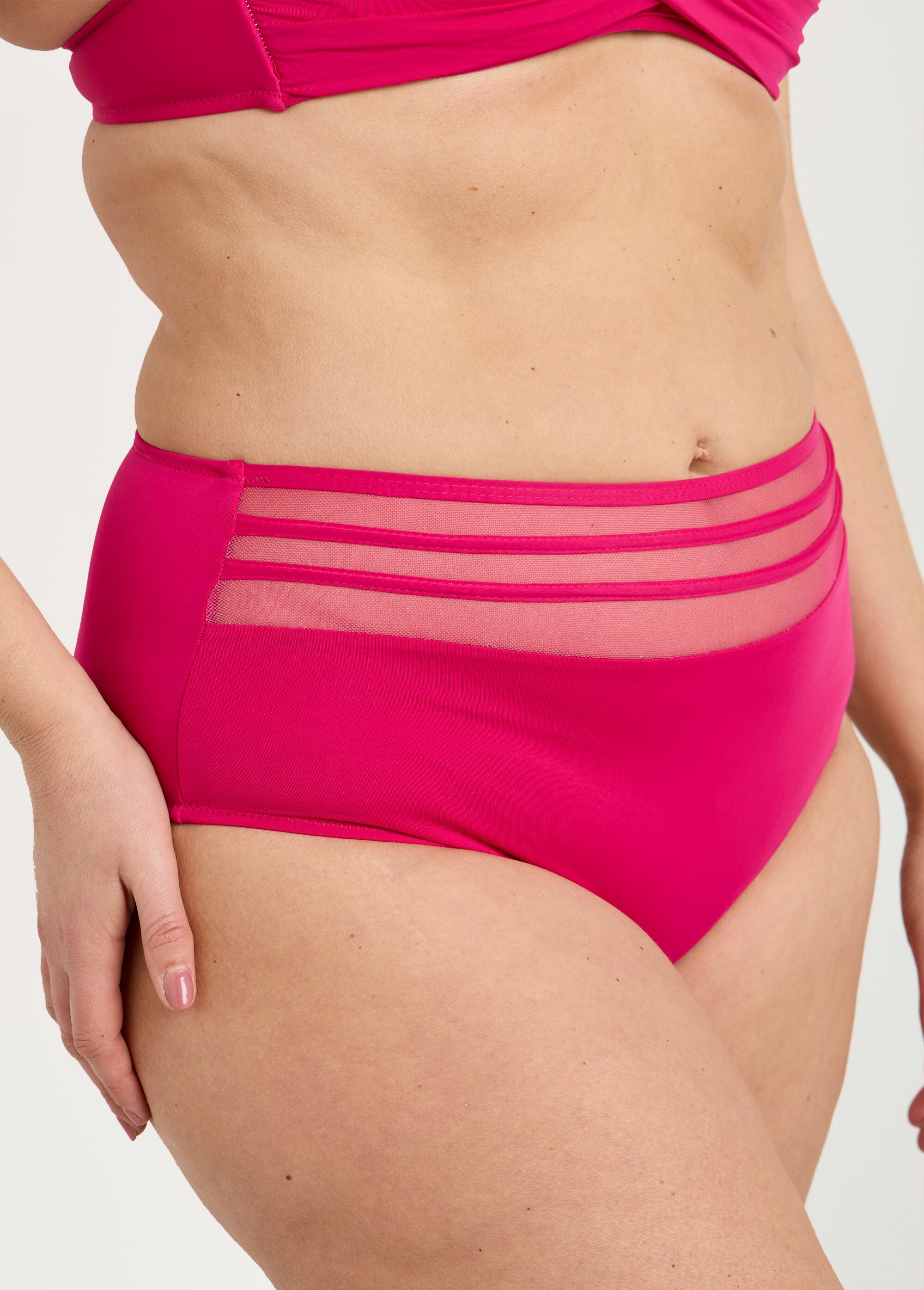 Maillot de bain 2 pièces grande taille Femme Grande Taille Rose SUNVC-2316-MIX DE2