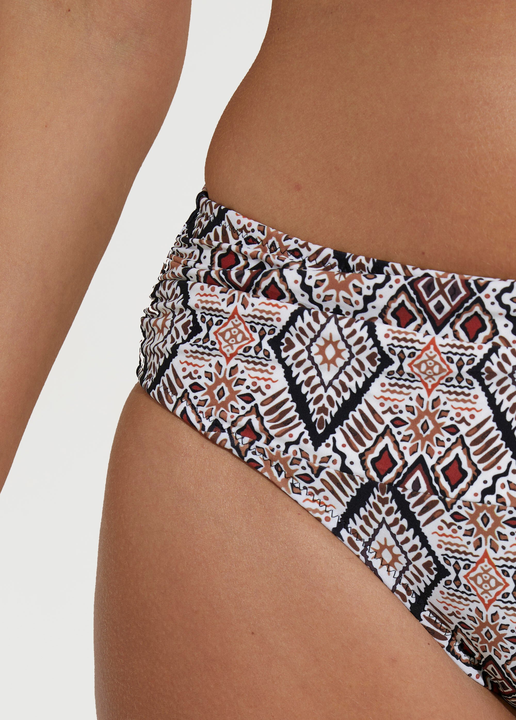 Maillot de bain 2 pièces motif aztèque Femme Marron SUNPY2A5907 DE2