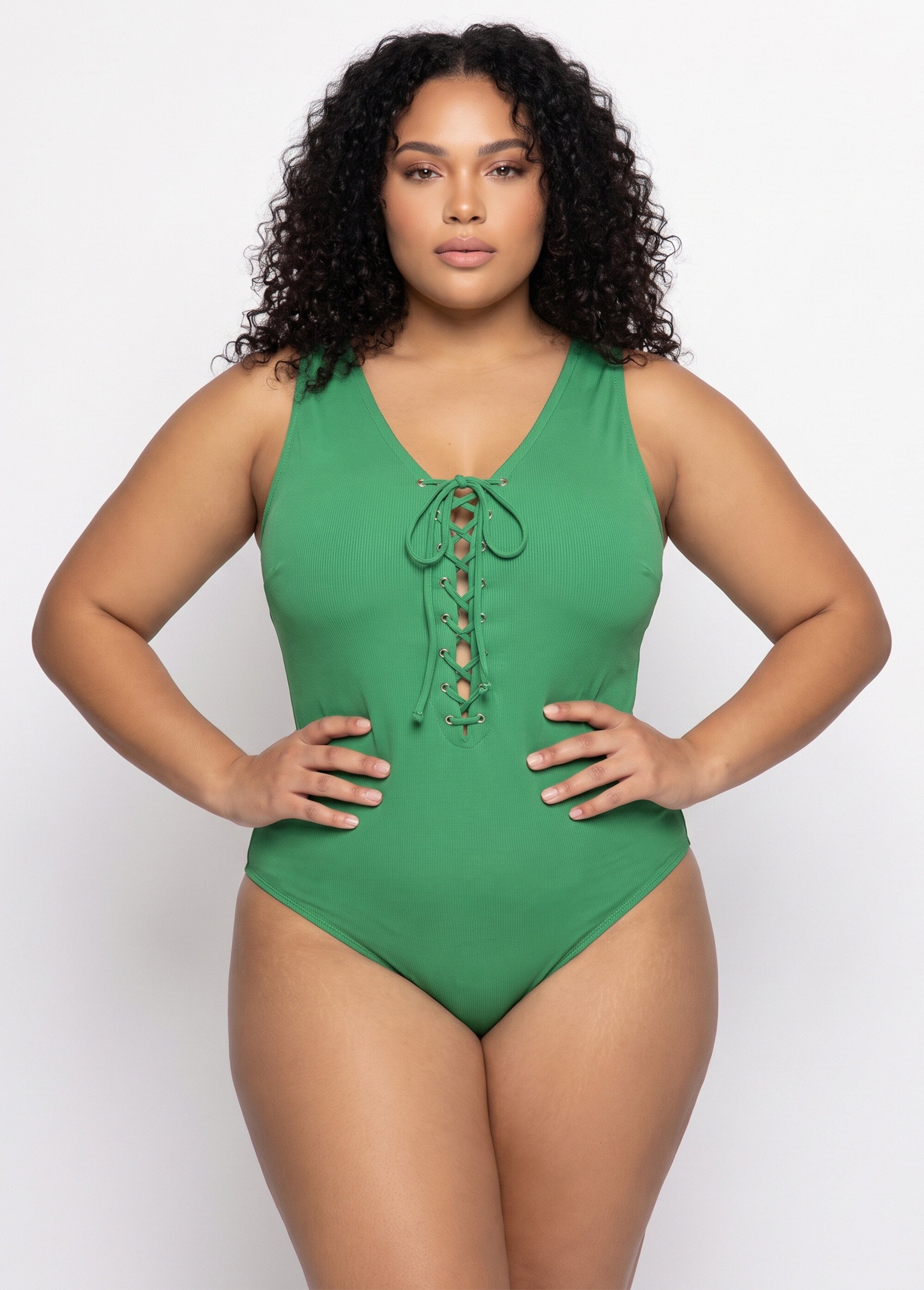 Maillot de bain décolleté lacets