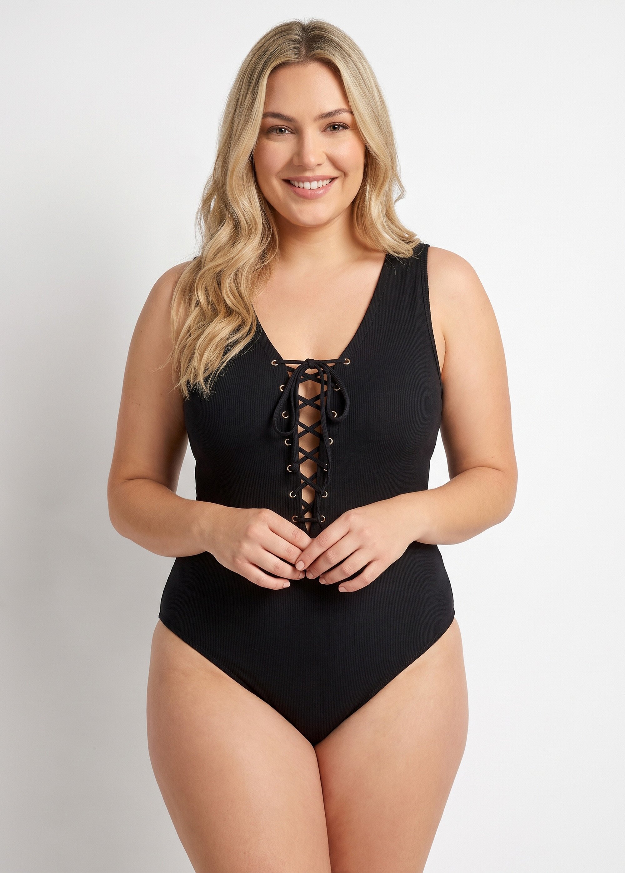 Maillot de bain décolleté lacets