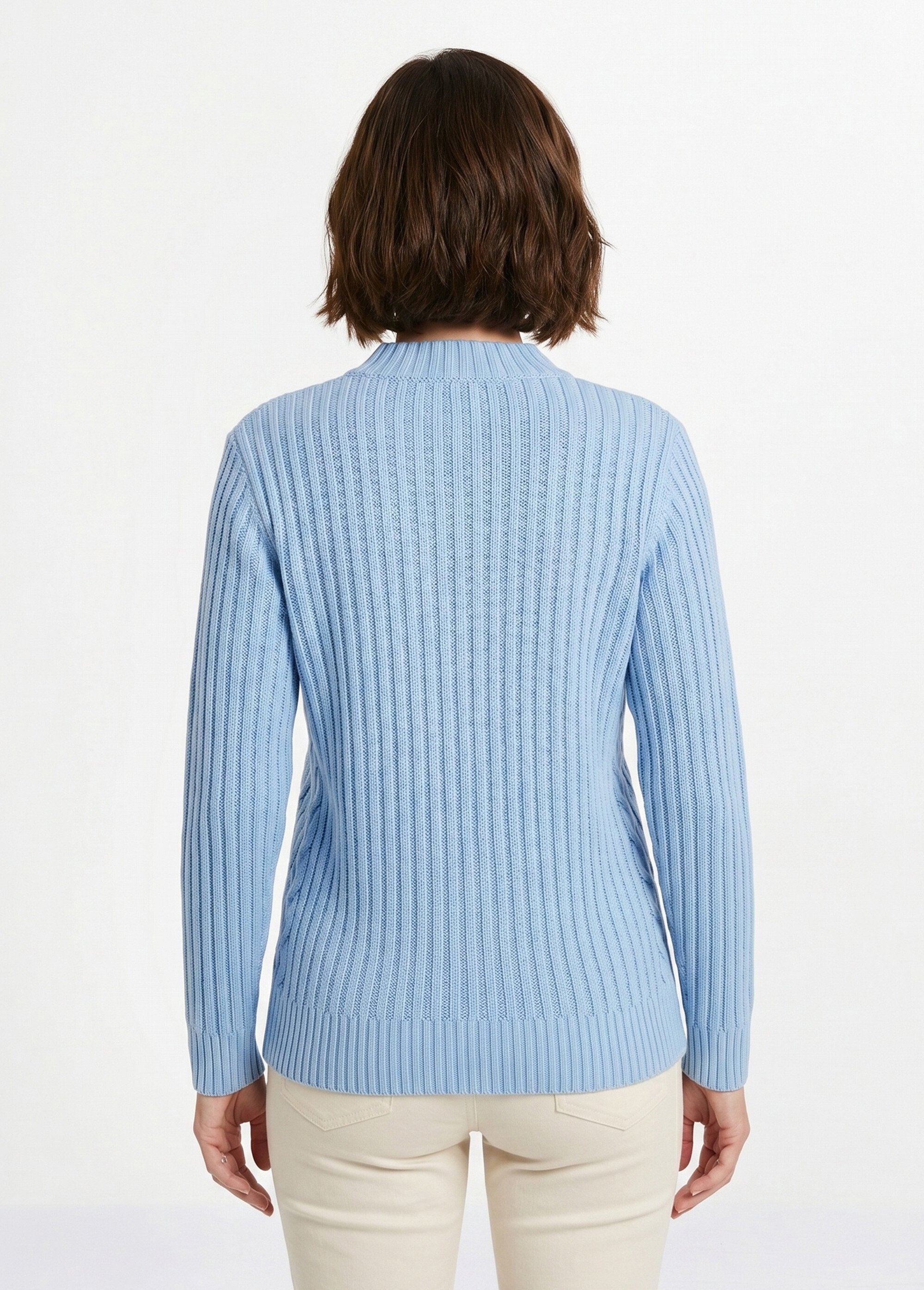 Pull chaud style irlandais col montant