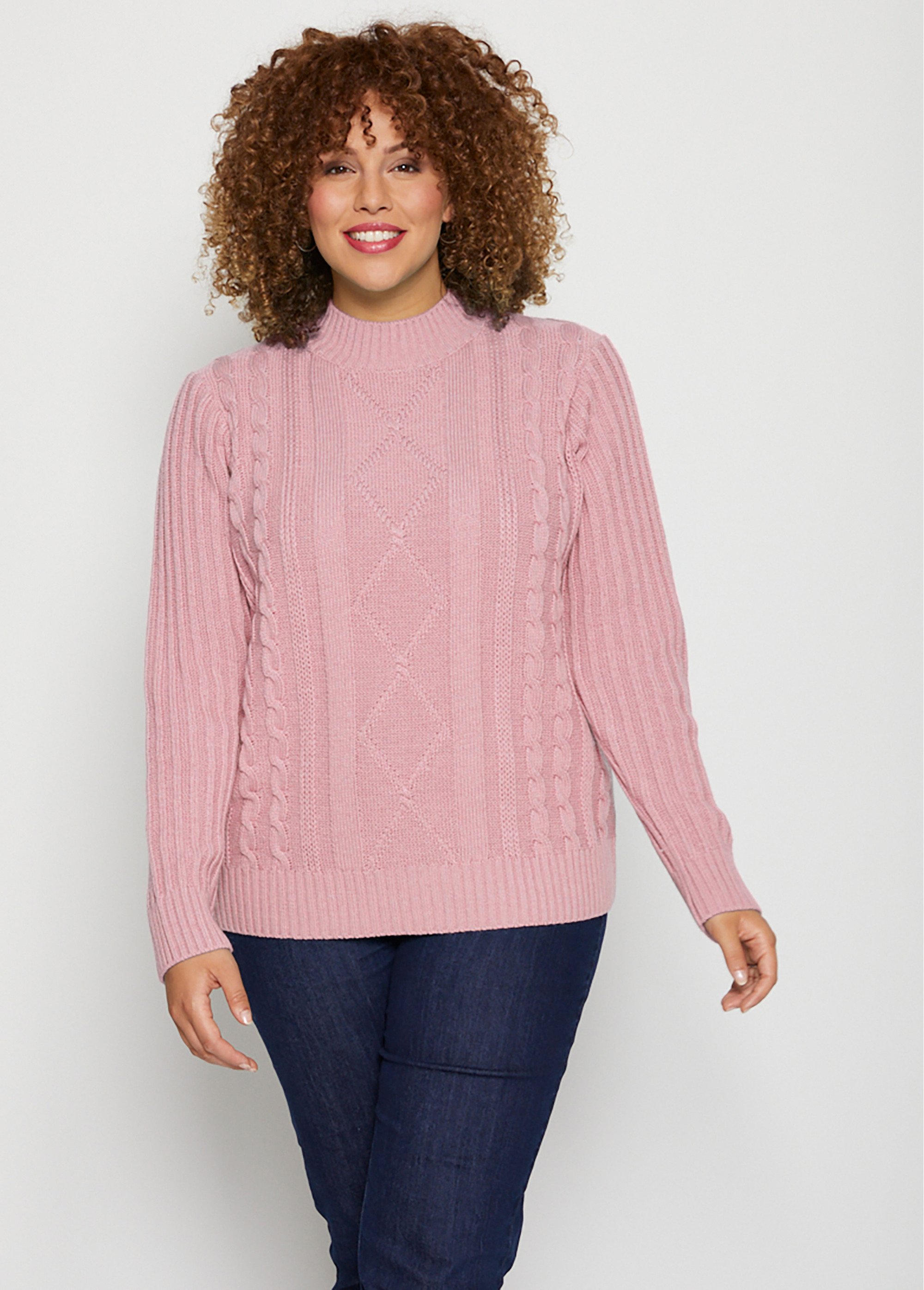 Pull chaud style irlandais col montant