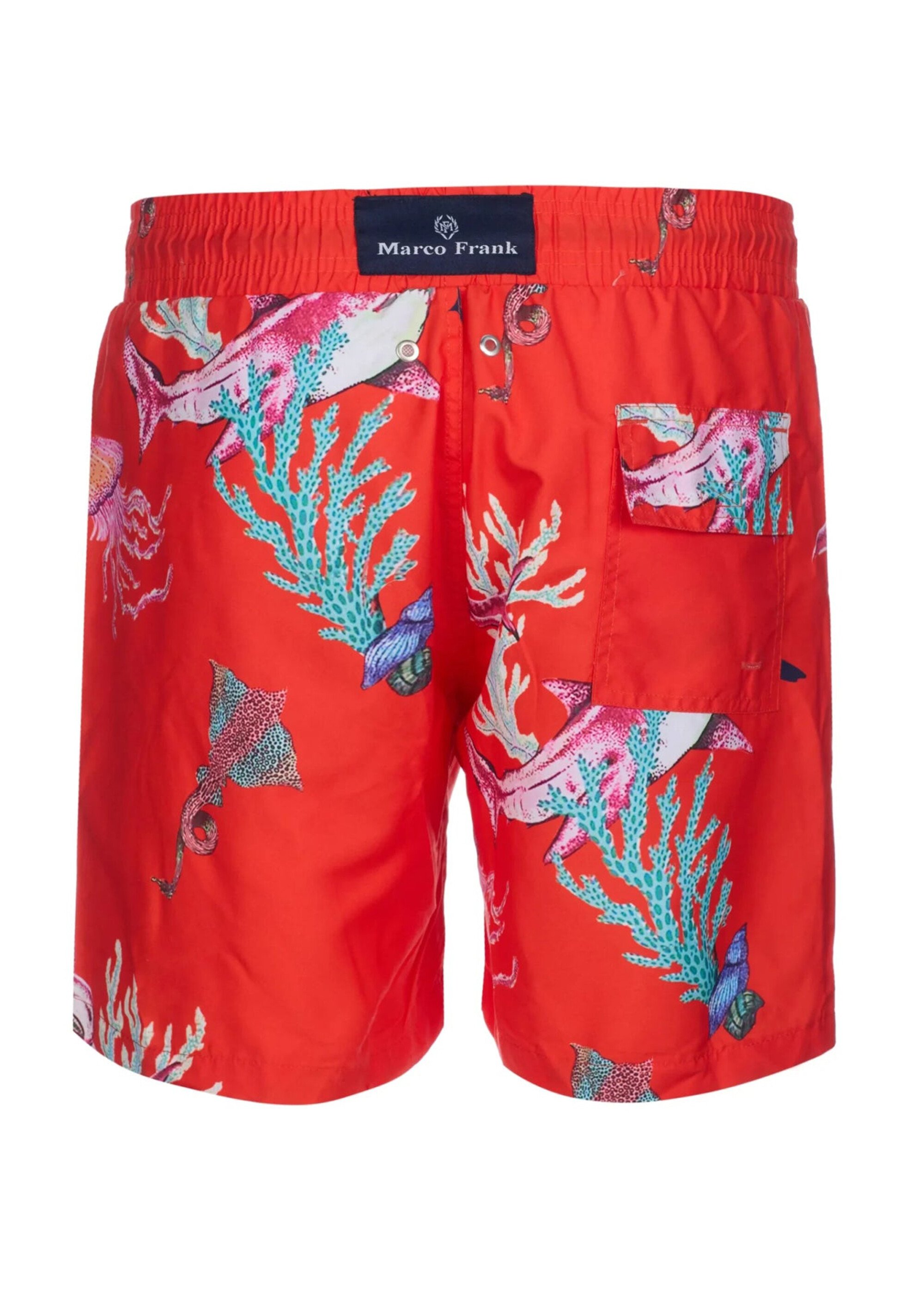 Short de bain imprimé mers du sud Homme Rouge MFK-VARDEN AP2
