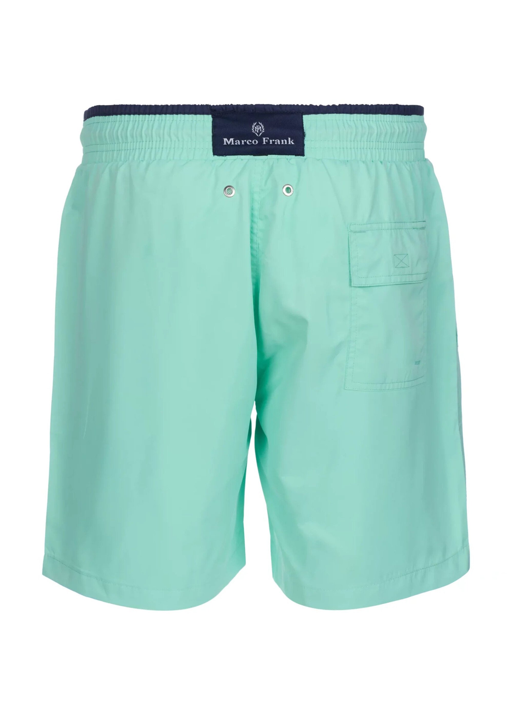 Short de bain uni, taille élastiquée Homme Vert MFK-ORMONDO AP2