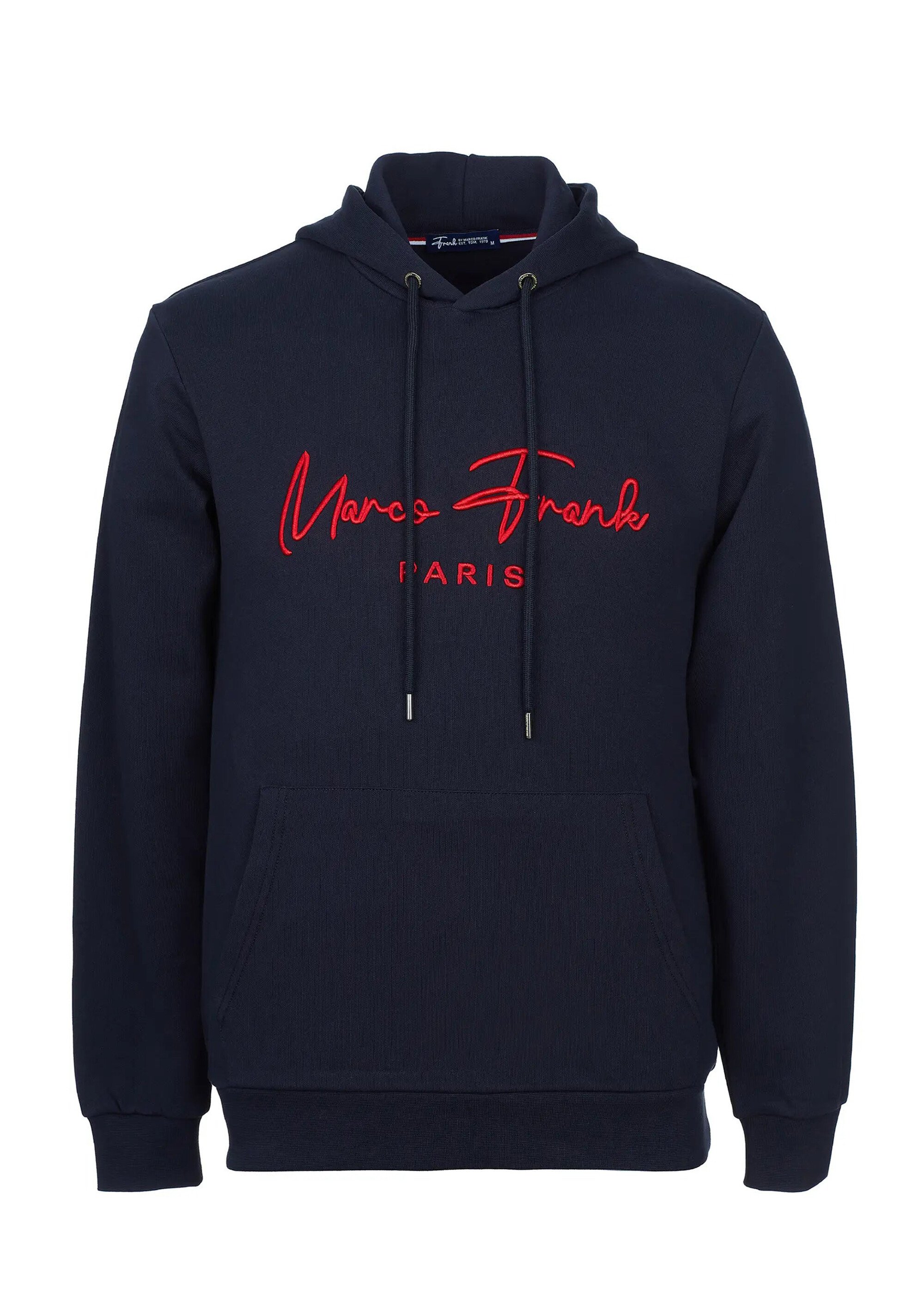 Sweat à capuche molletonné, poche kangourou Bleu MFK-FONTAINE AP1