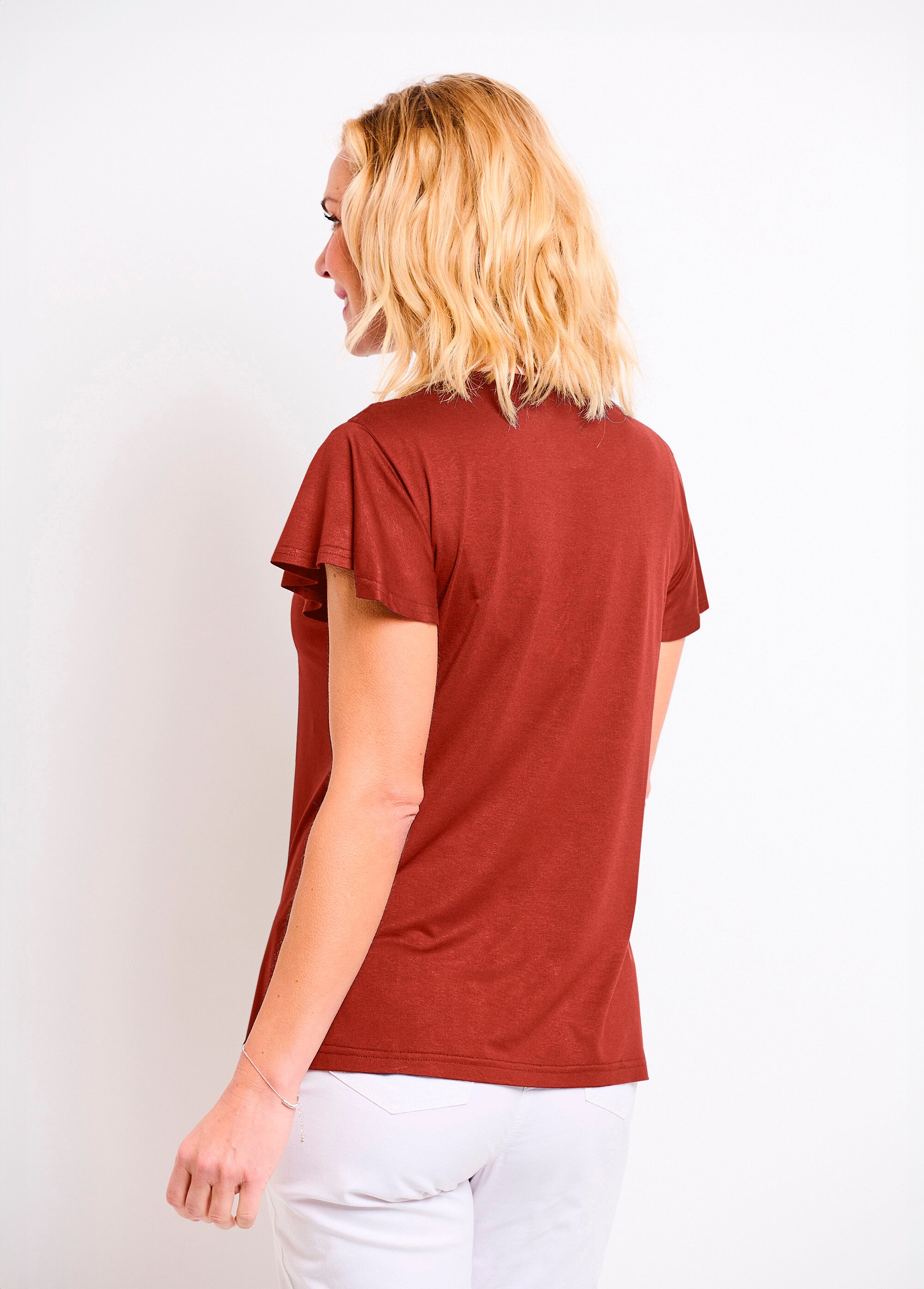 T-shirt Femme Dos En Dentelle - Noir - Maison Lemahieu - Marques de France T-shirt Femme Dos En Dentelle - Noir - Maison Lemahieu - Marques de France