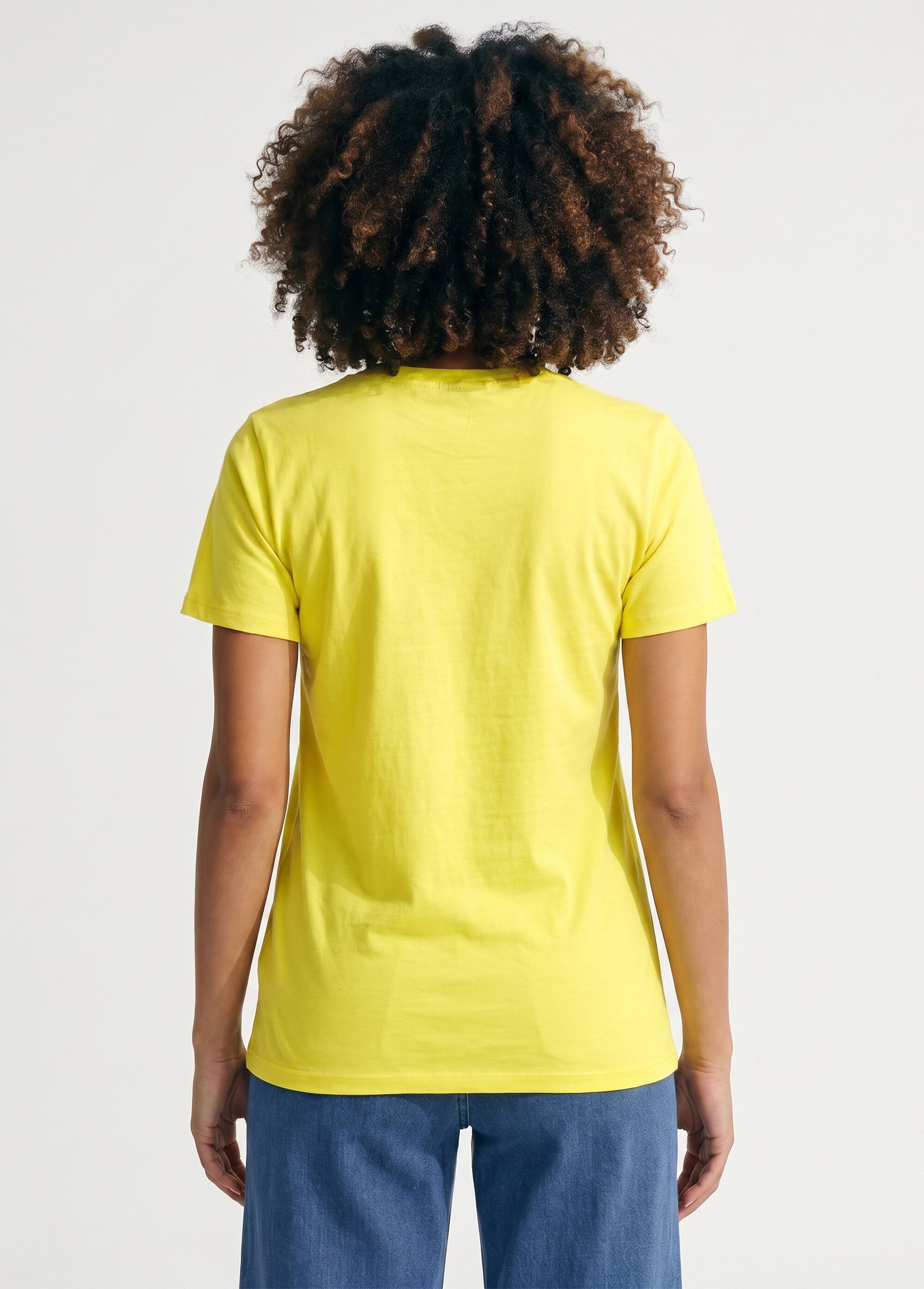 T-shirt pur coton col rond, essentiel