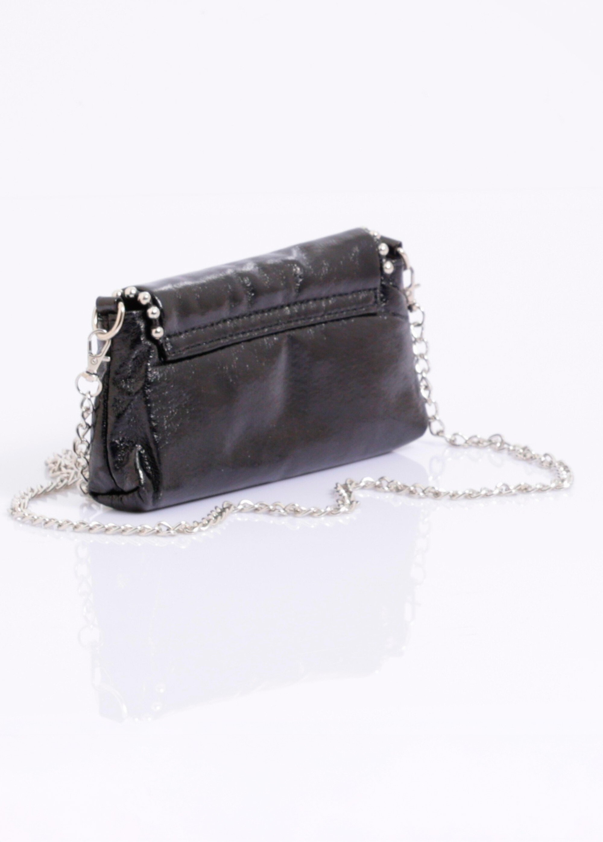 Sac pochette détails perles métallisées Femme Noir MPAQM1517 DO1