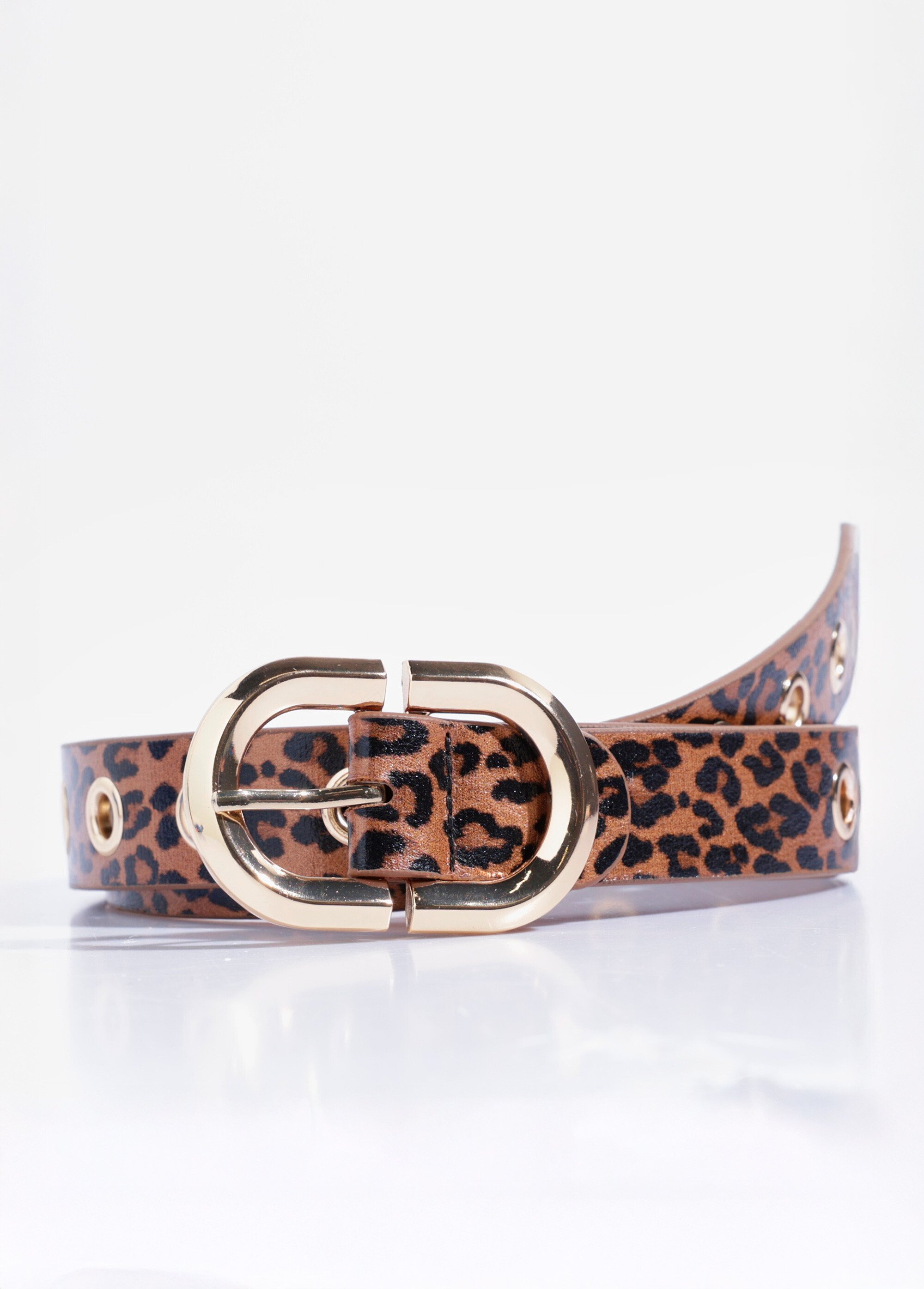 Ceinture léopard multi positions Femme Marron TD-CEI910247 FA1