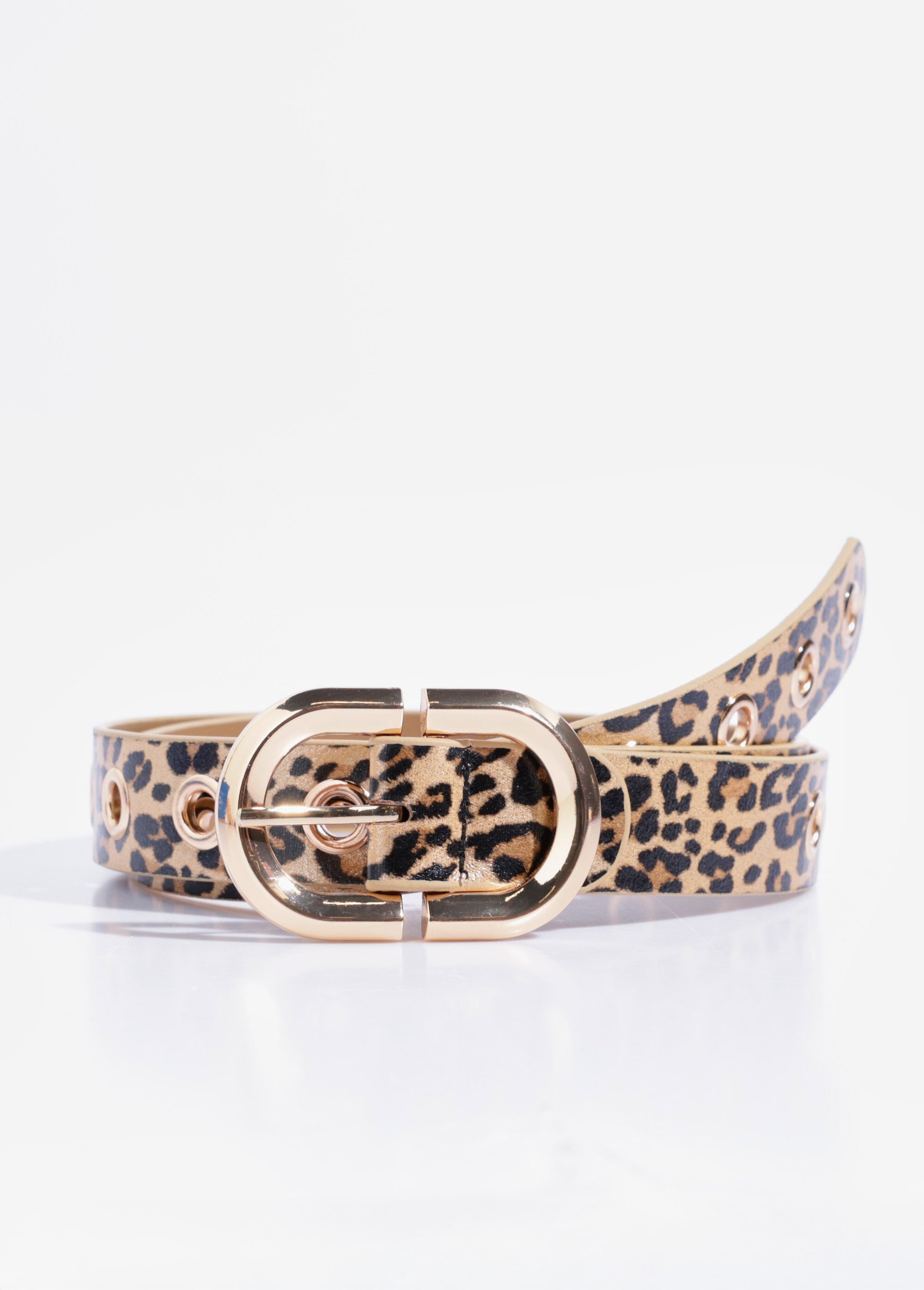 Ceinture léopard multi positions Femme Marron TD-CEI910247 FA1