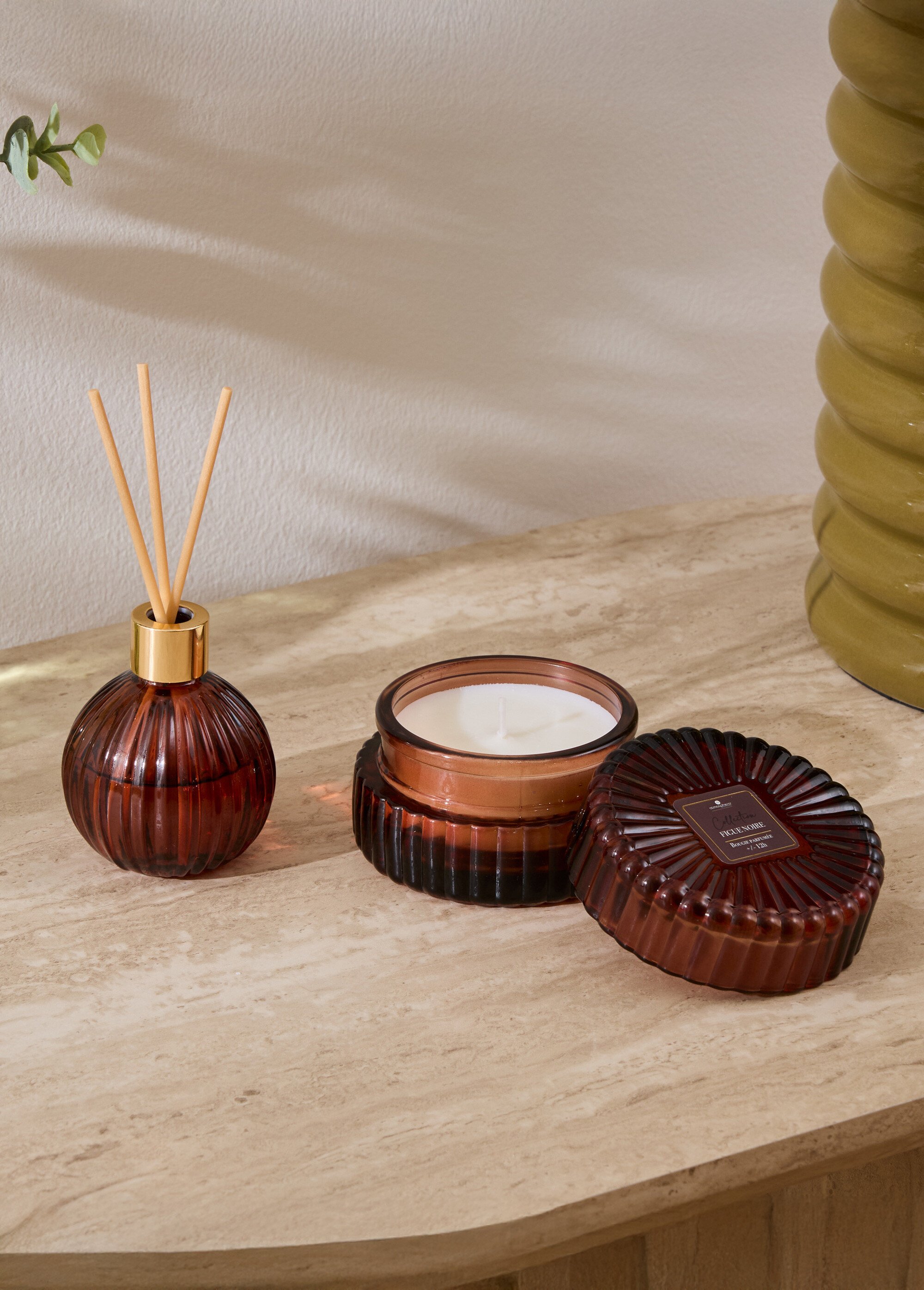 Coffret Senteur : bougie + diffuseur Noir JJA-211729B SI1