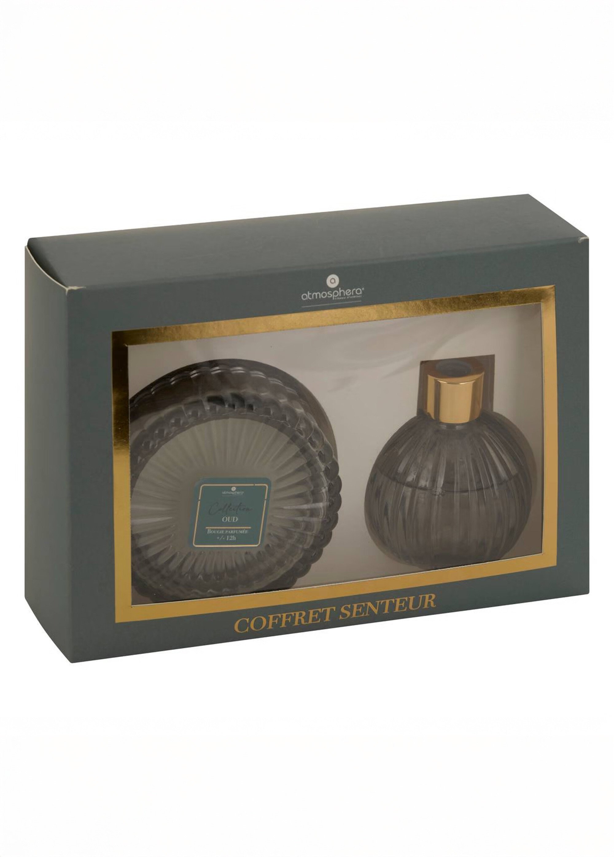 Coffret Senteur : bougie + diffuseur Blanc JJA-211729B DE4