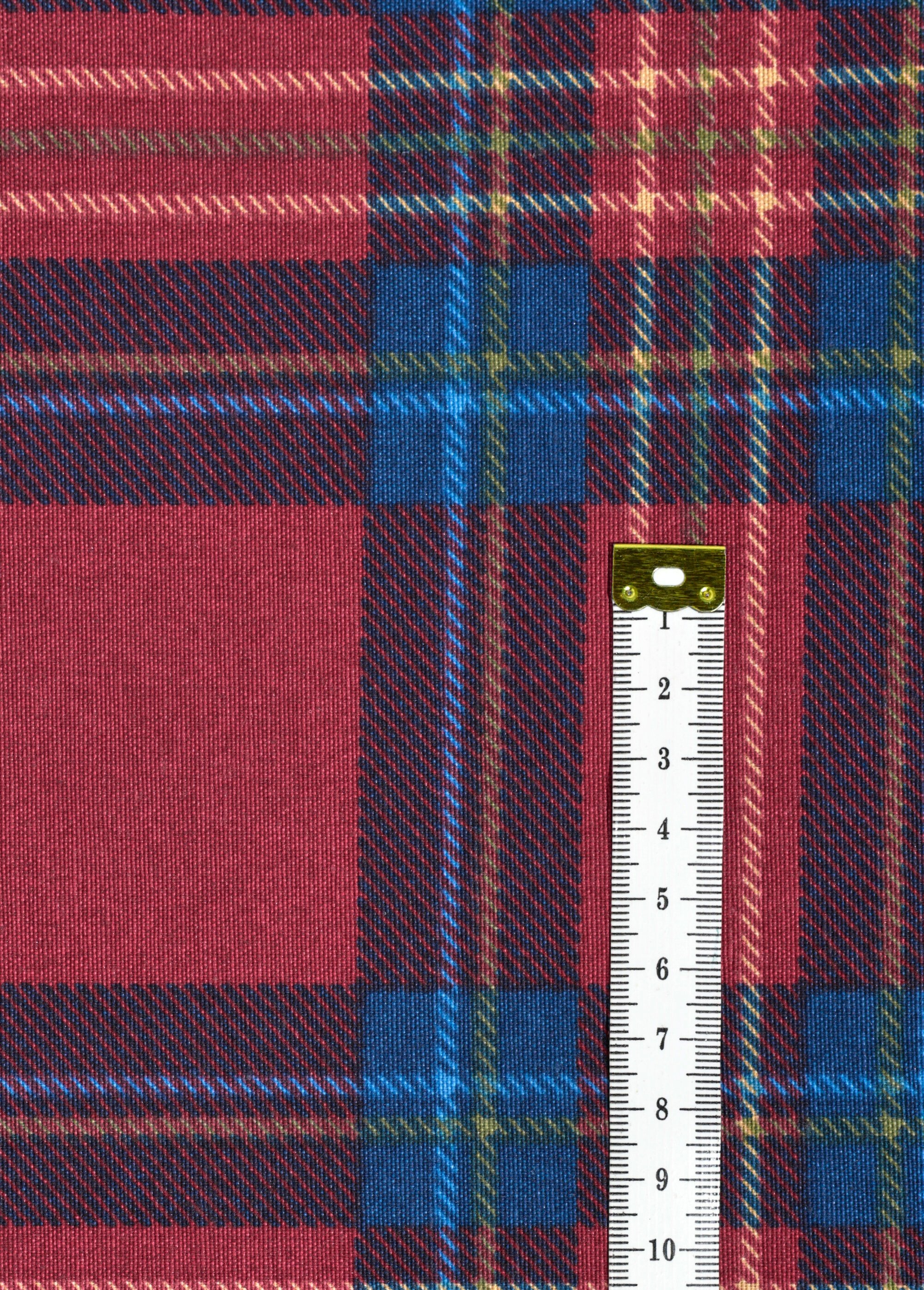 Coupon tissu déco, highlands 0,5x1,4m ROUGE COT149889 DE1