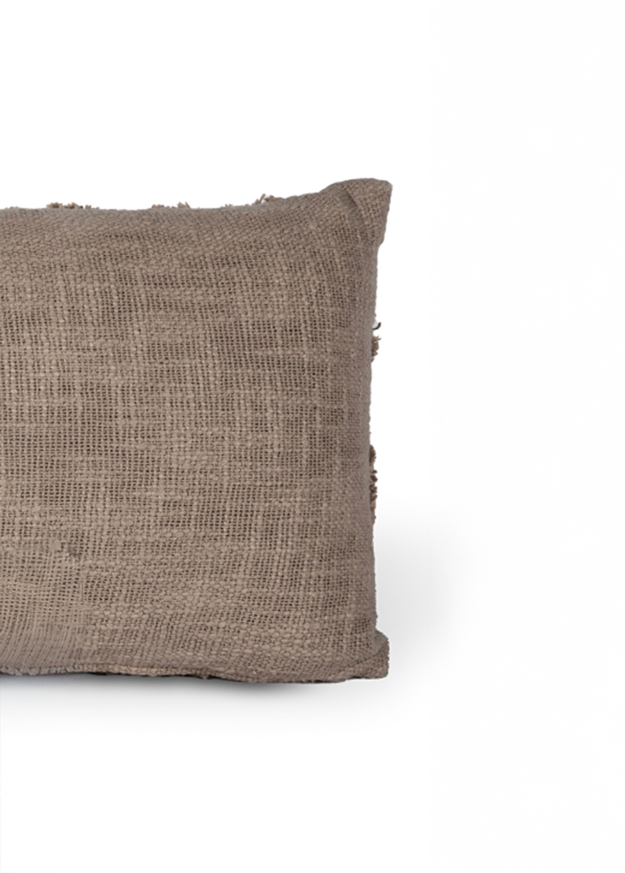 Coussin déco, motif en relief losanges