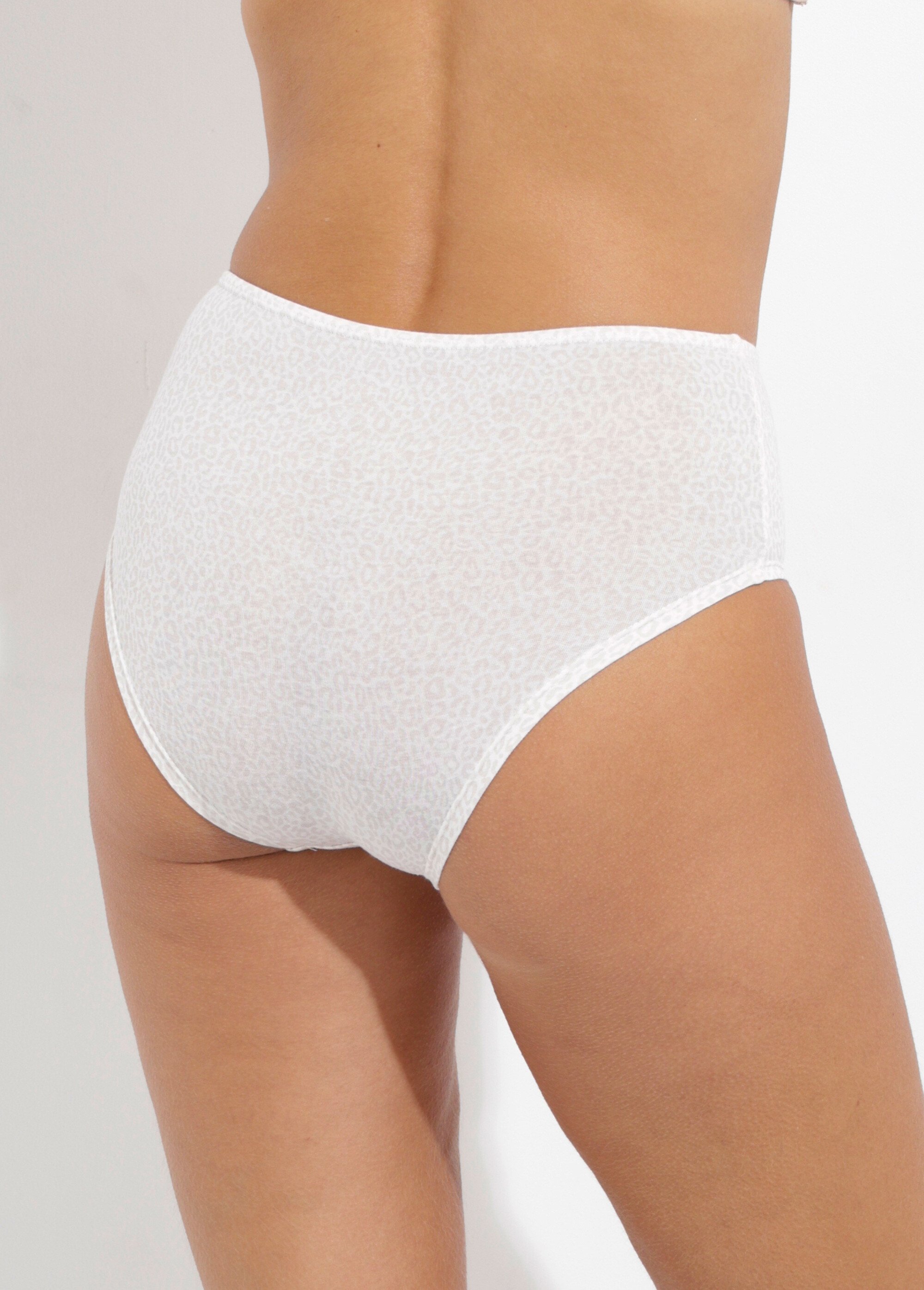 Culotte taille haute midi coton stretch - lot de 3