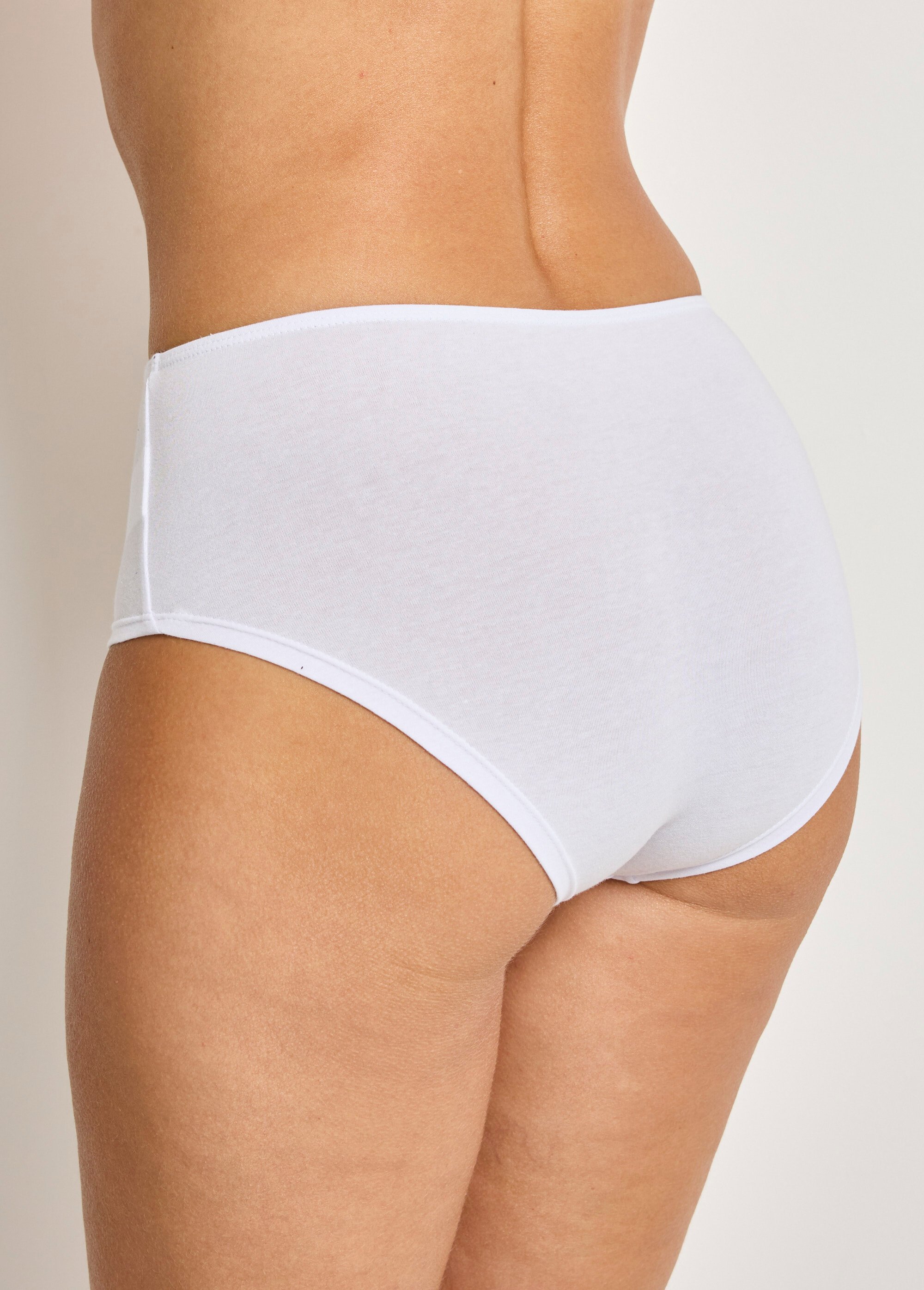 Culotte taille haute midi coton stretch - lot de 3 Femme Bleu DIDYME DO1