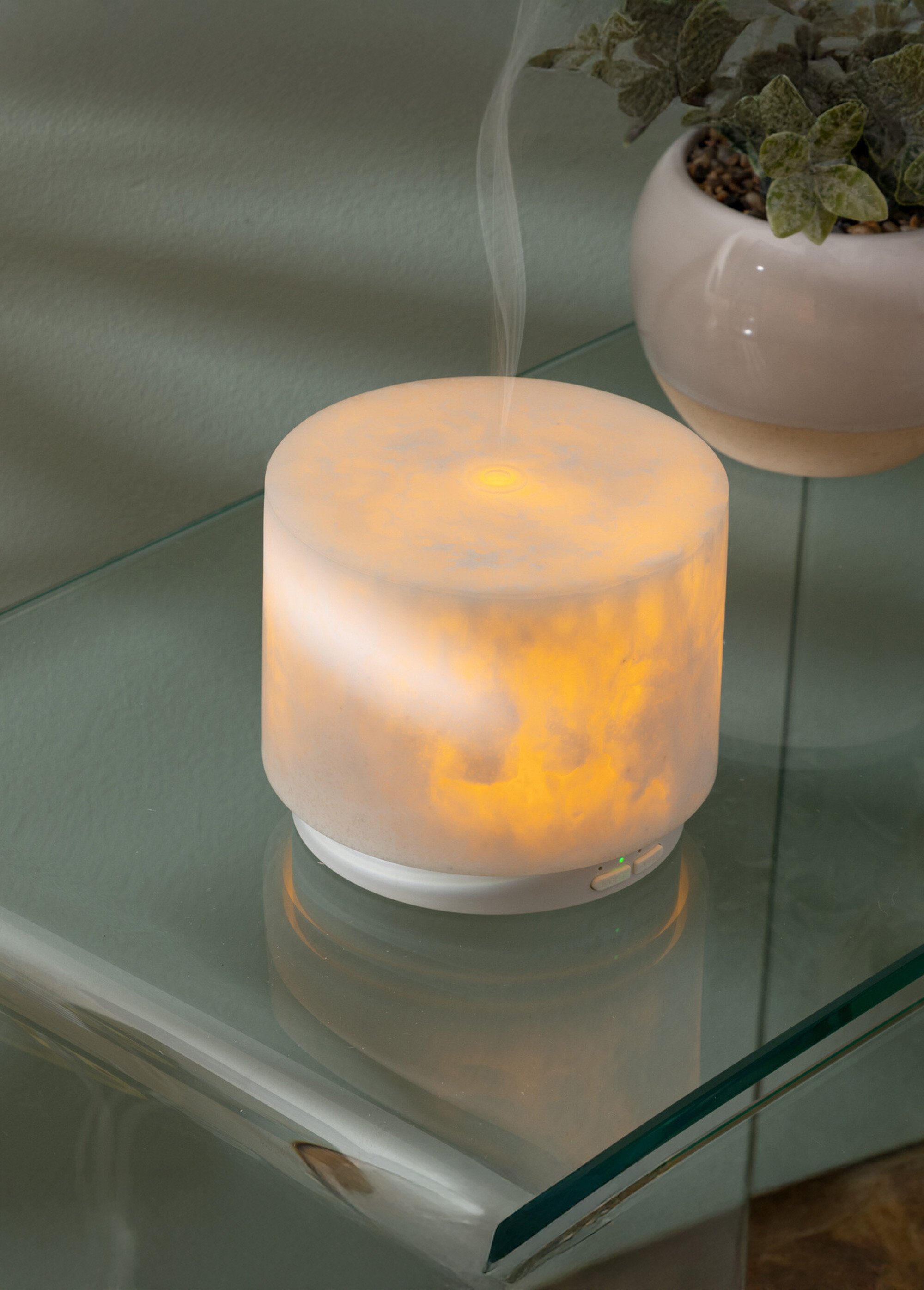 Diffuseur huiles essentielles façon marbre Blanc JJA-207014A SI1