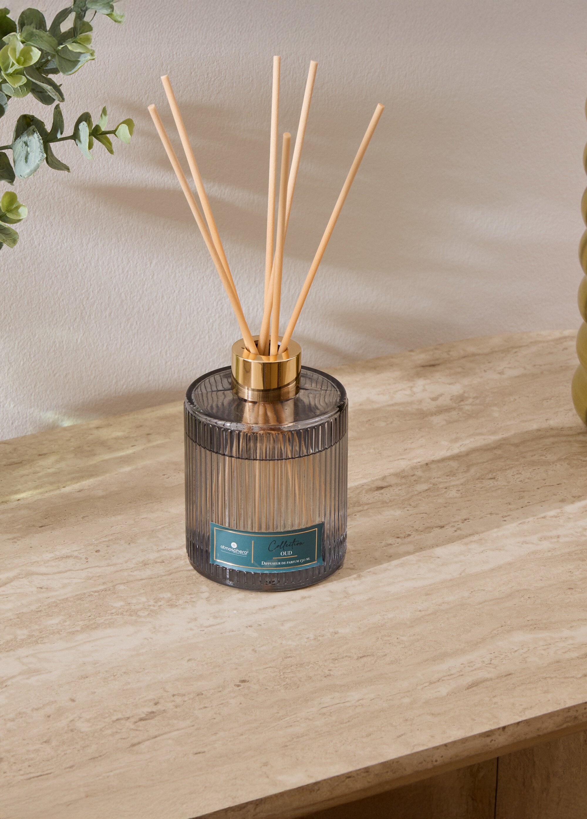 Diffuseur verre huiles essentielles + batonnets Blanc JJA-211728C SI1