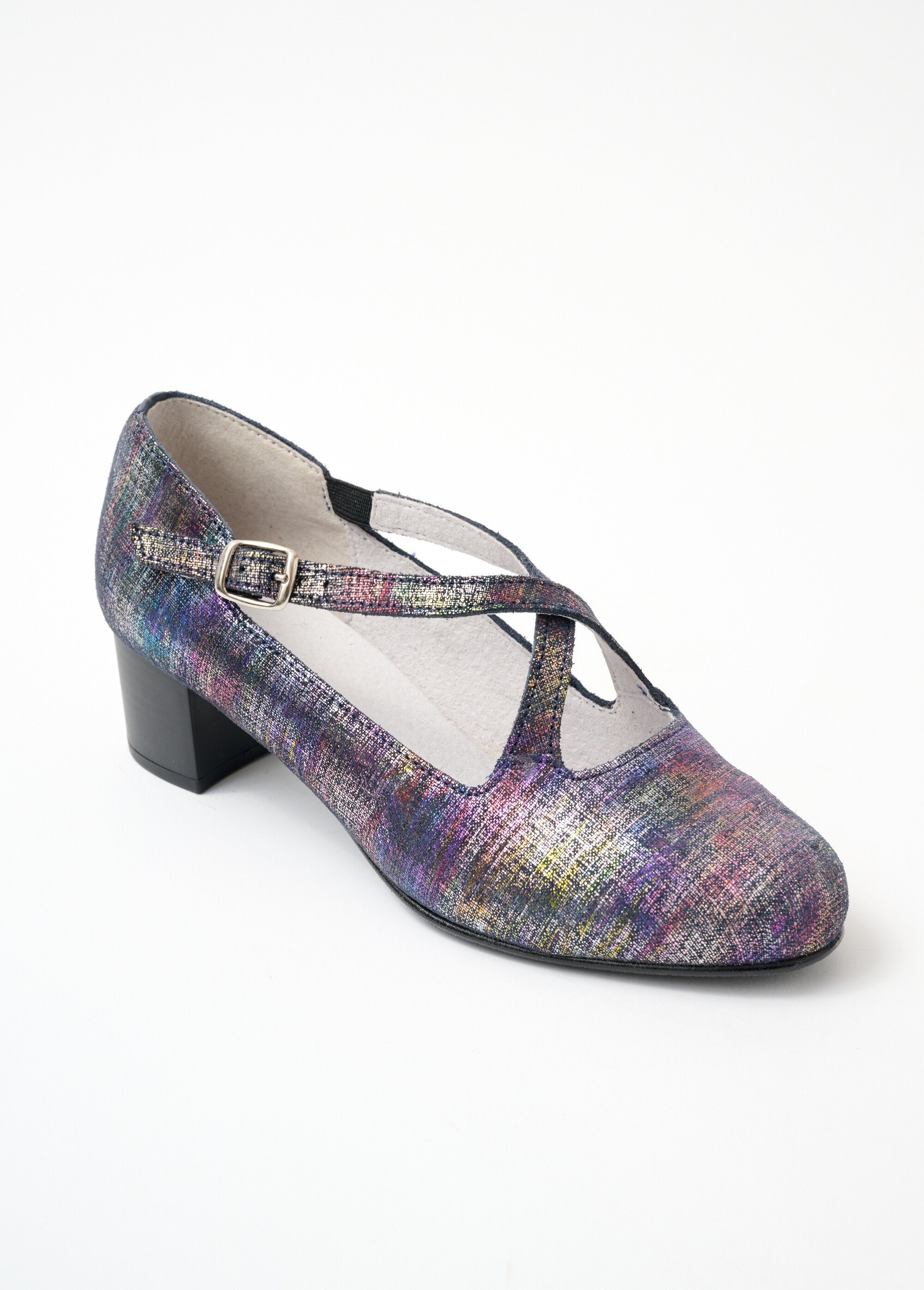 Escarpins largeur confort cuir
