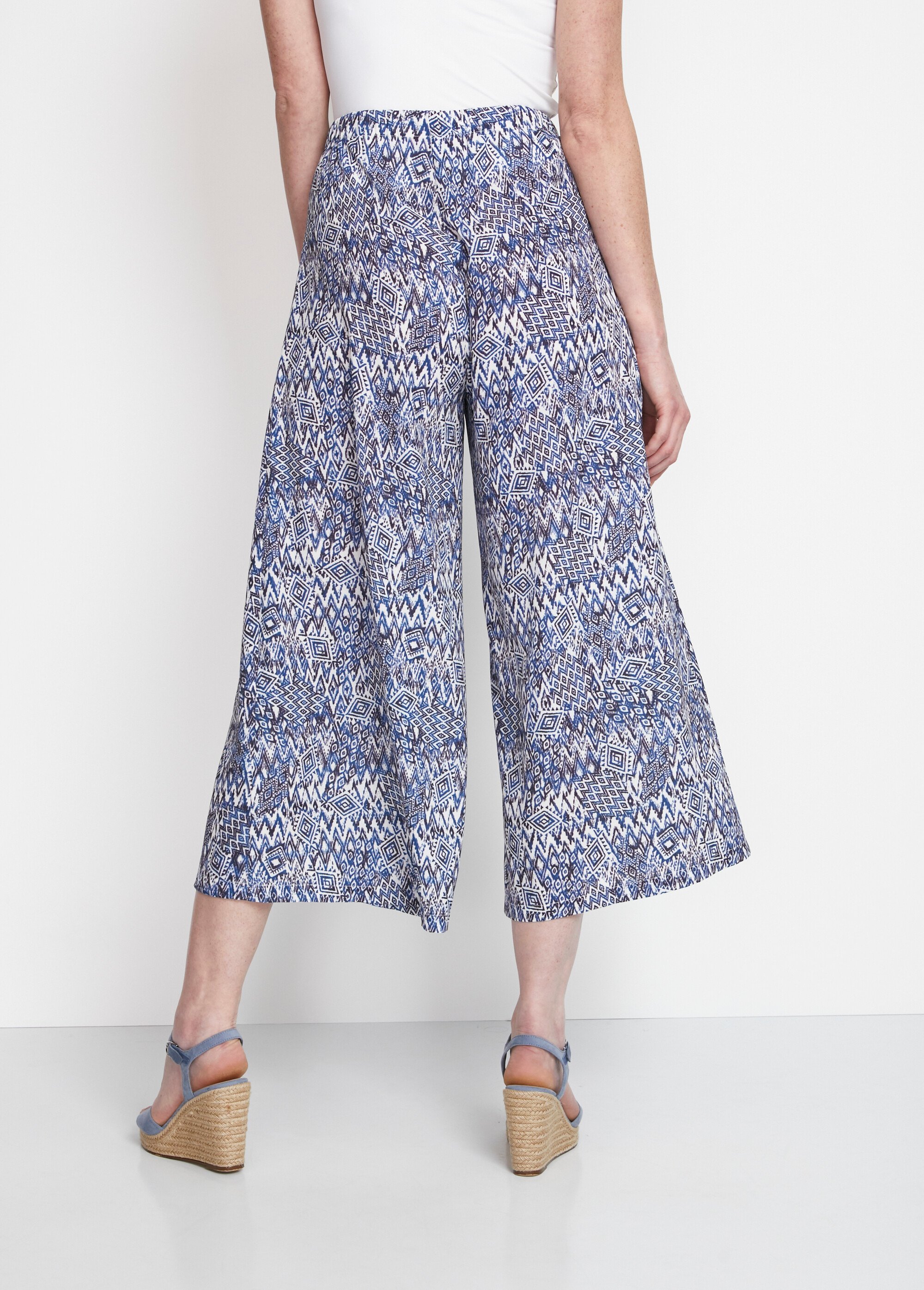 Jupe-culotte taille élastiquée ample