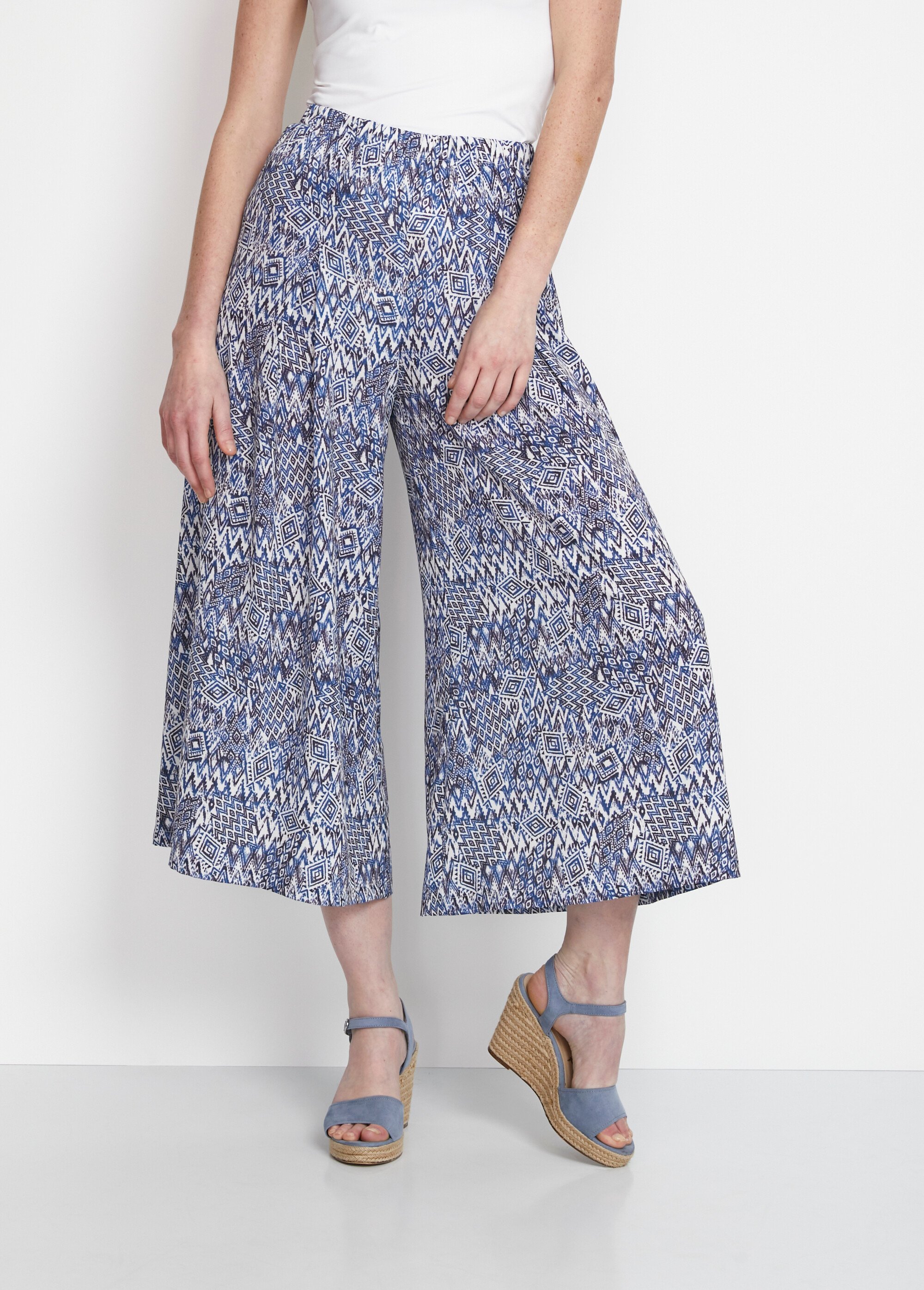 Jupe-culotte taille élastiquée ample
