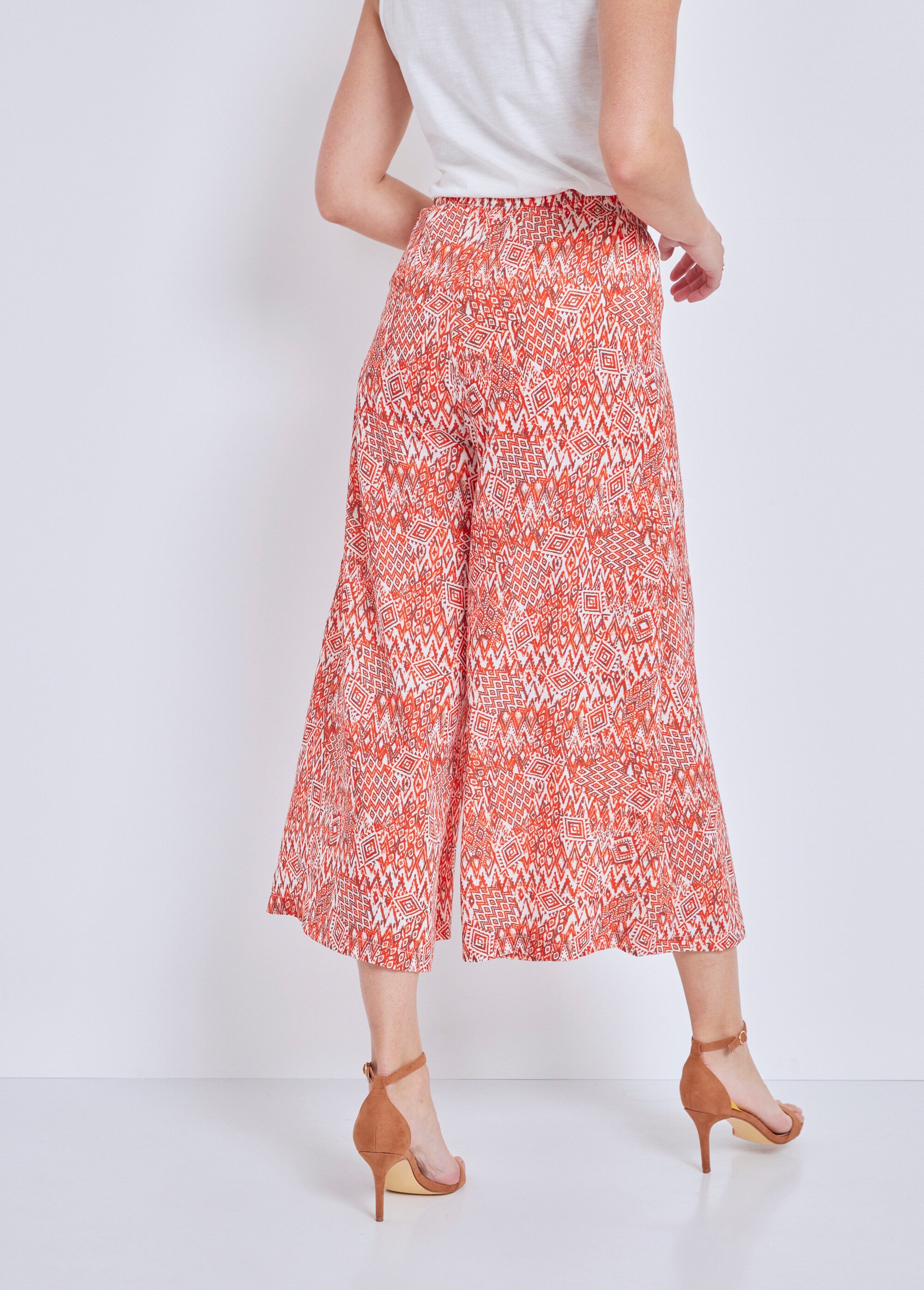 Jupe-culotte taille élastiquée ample