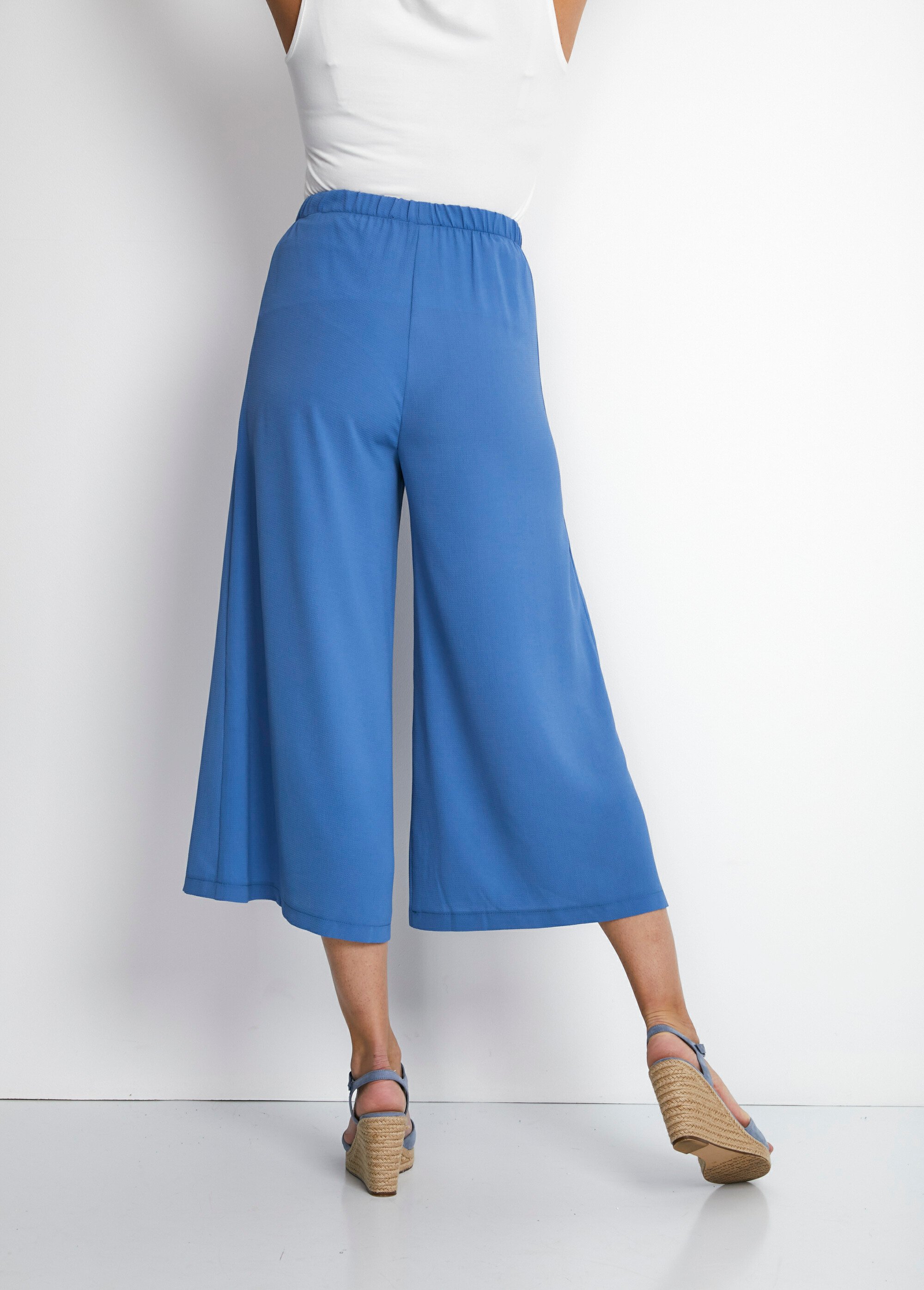 Jupe-culotte taille élastiquée ample