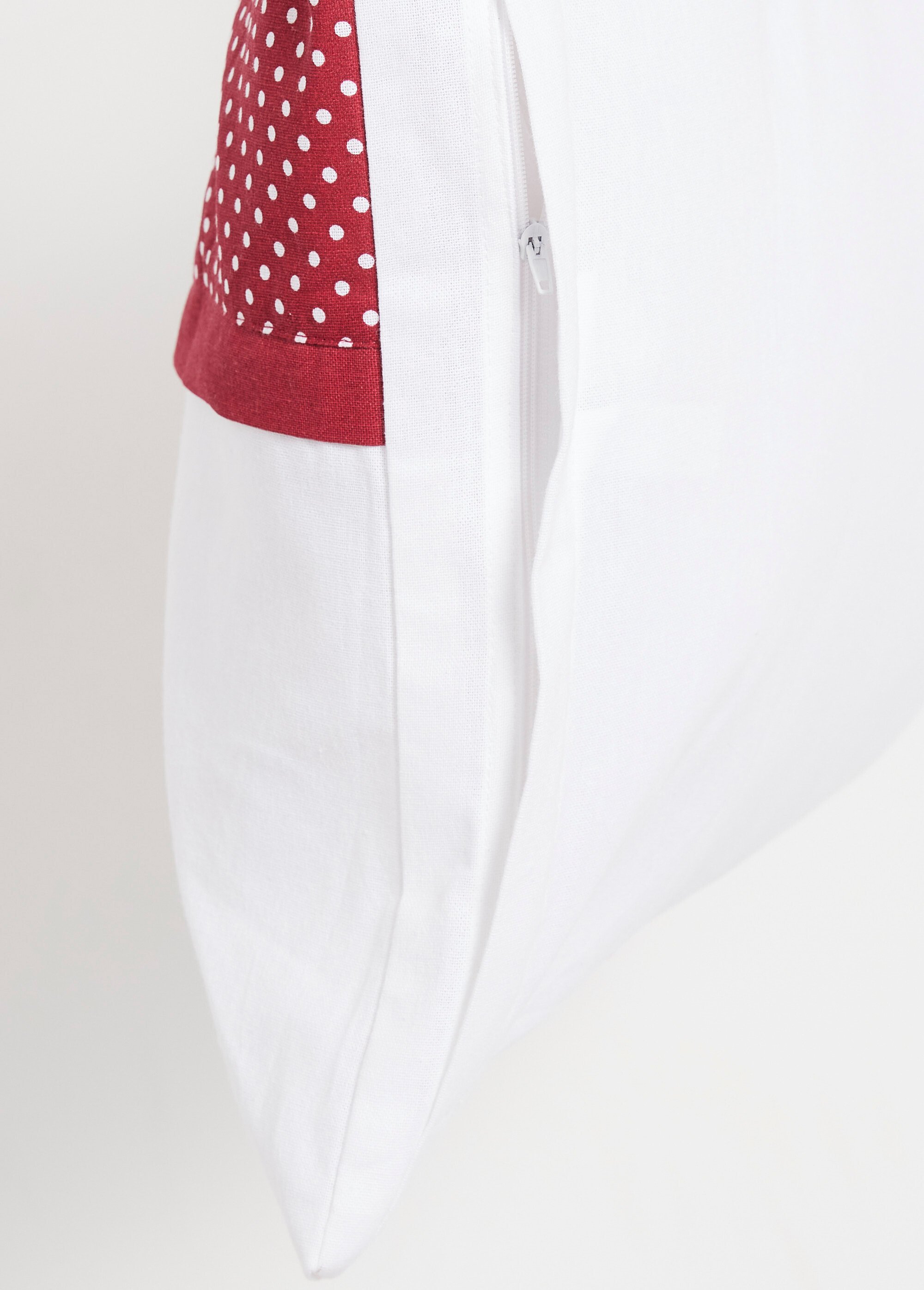 Coussin pour tête de lit, cœurs et pois Rouge SELLOVELIT DE1