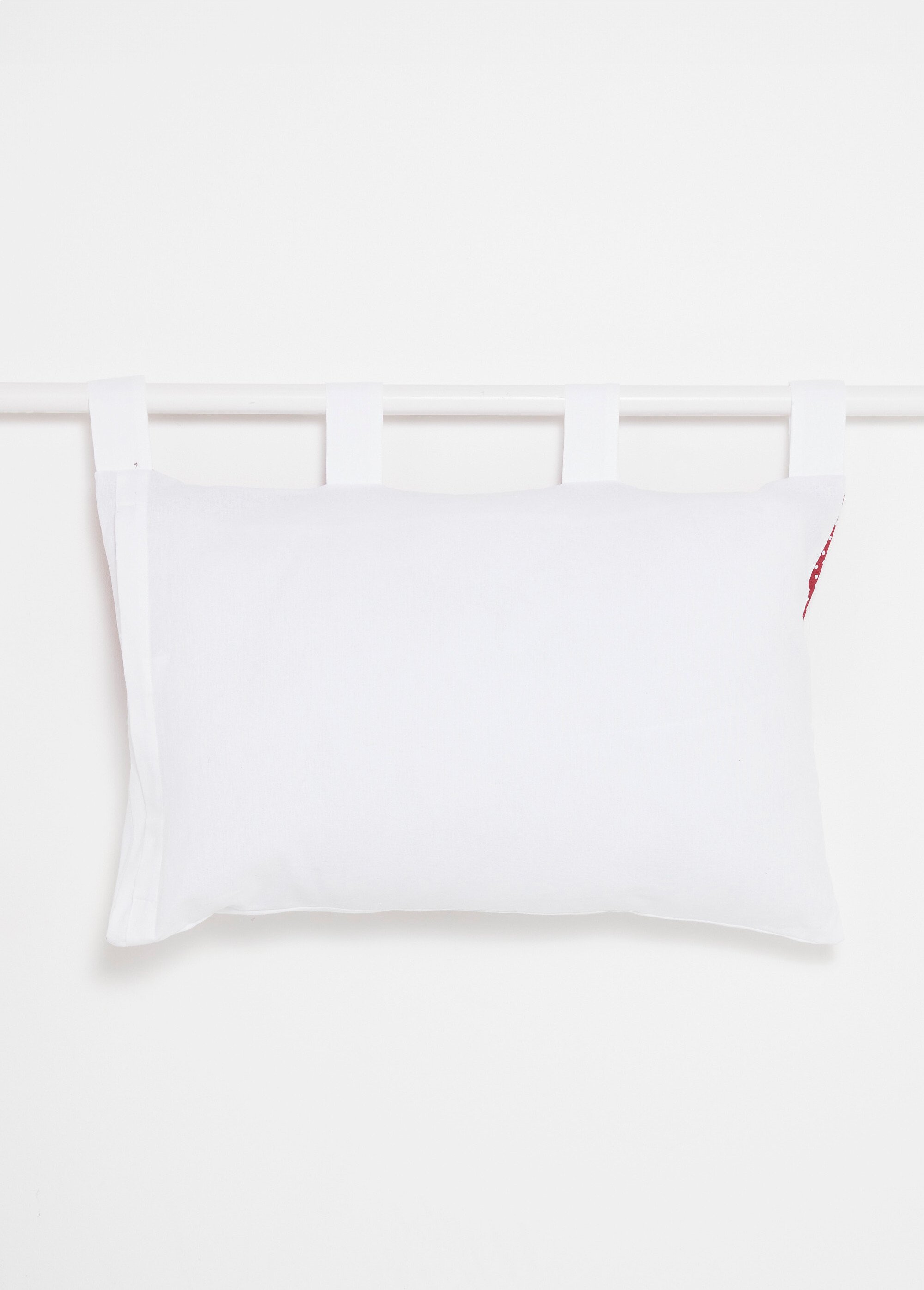 Coussin pour tête de lit, cœurs et pois Rouge SELLOVELIT DO1