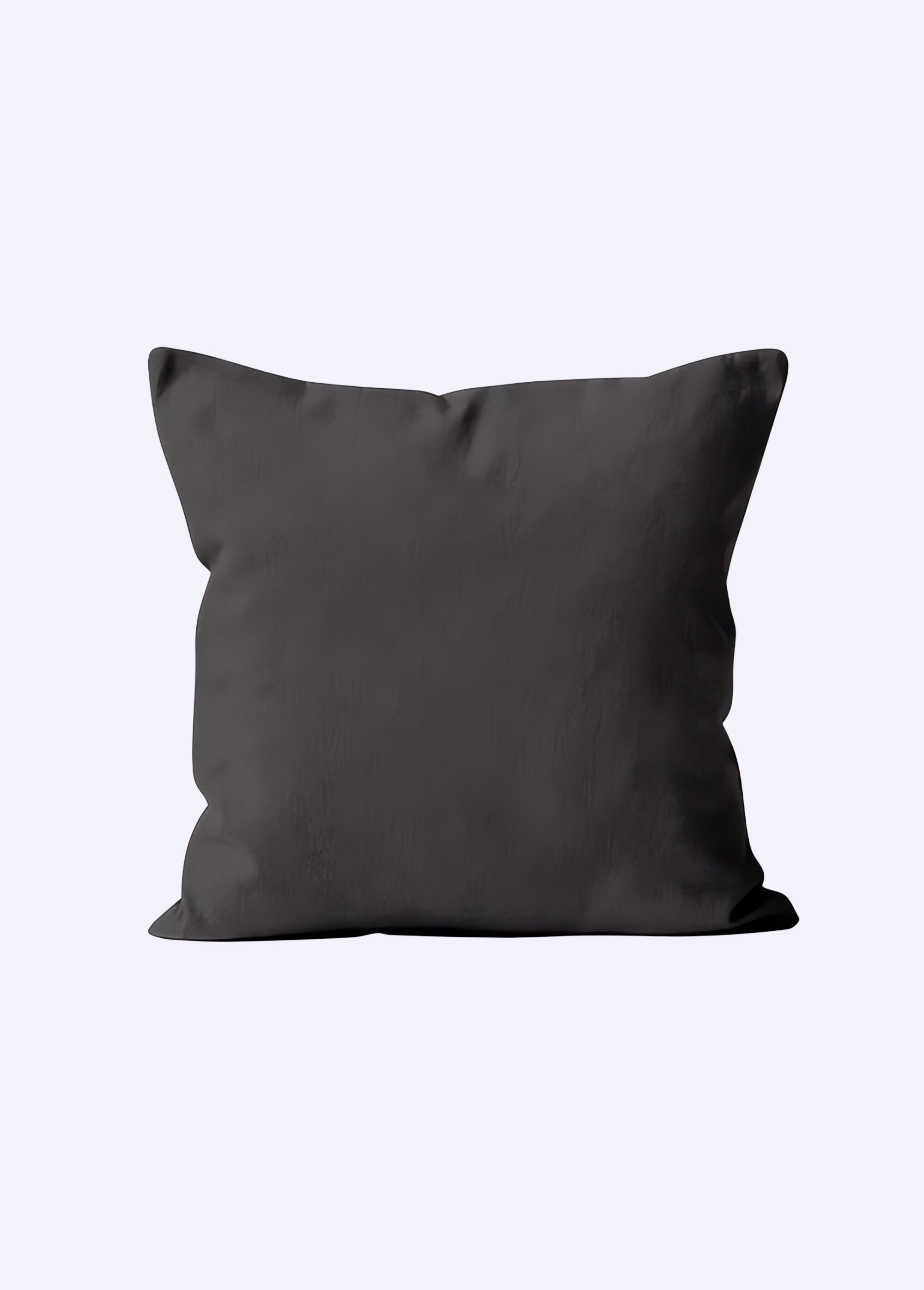 Housse de coussin unie entretien facile