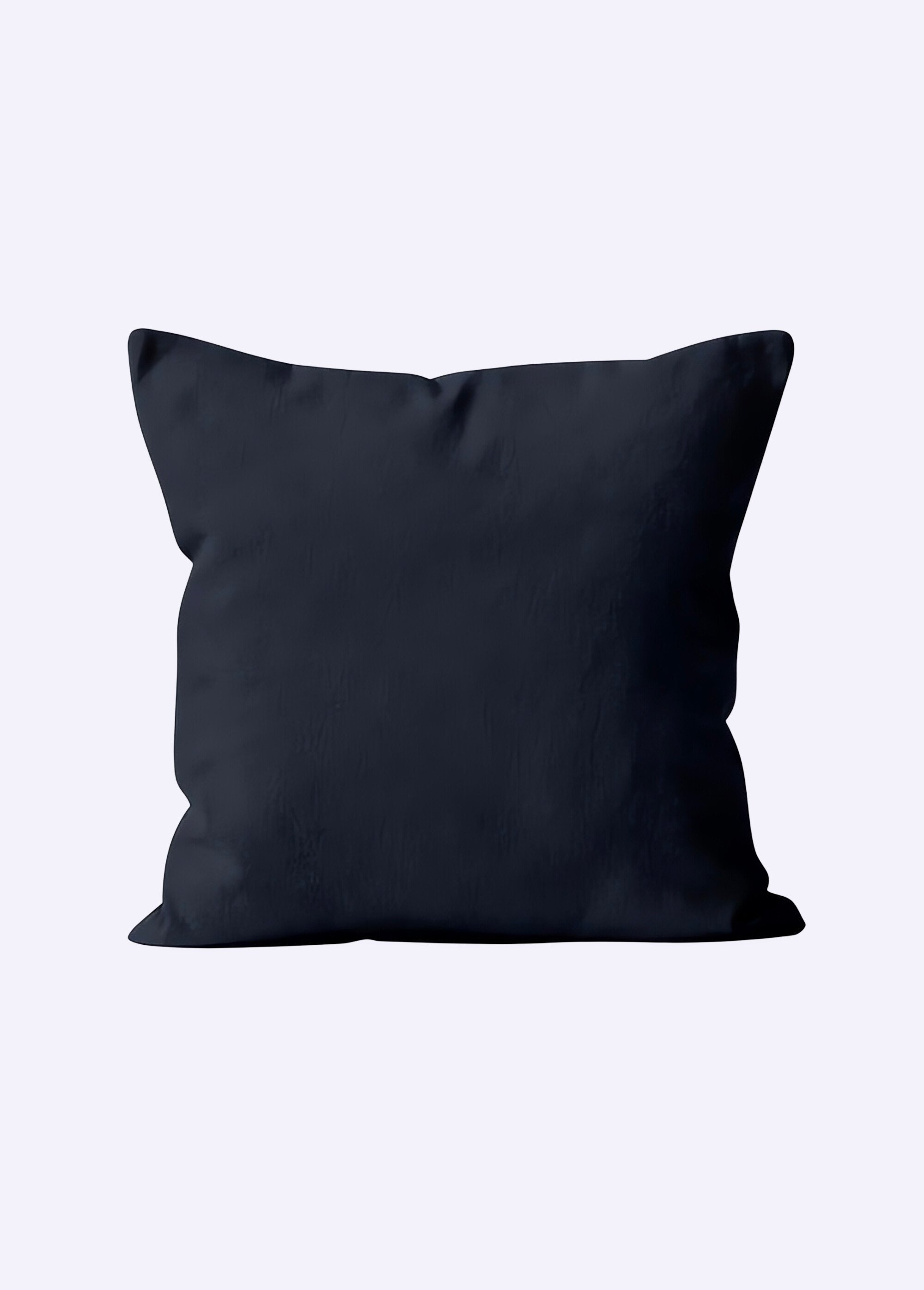 Housse de coussin unie entretien facile
