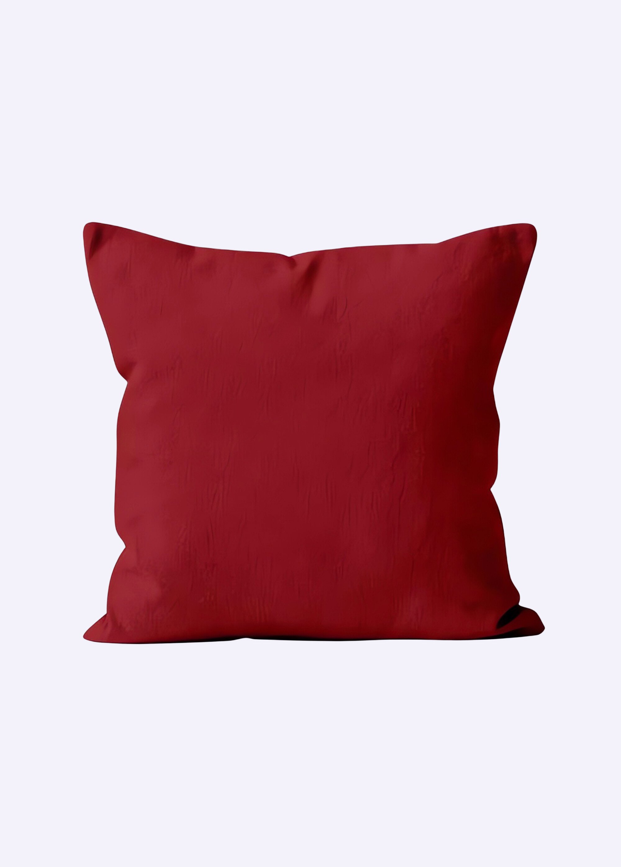 Housse de coussin unie entretien facile