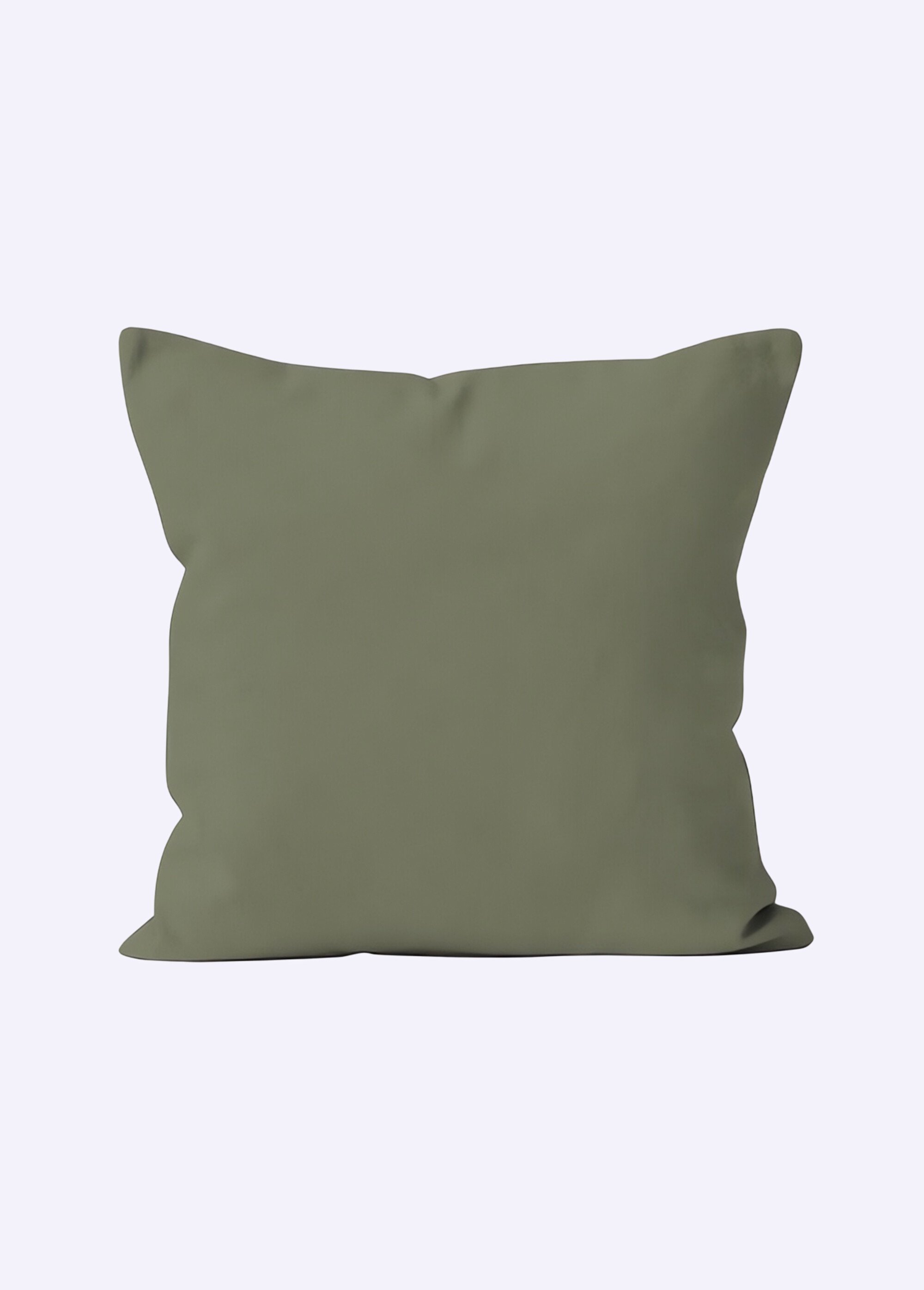 Housse de coussin unie entretien facile