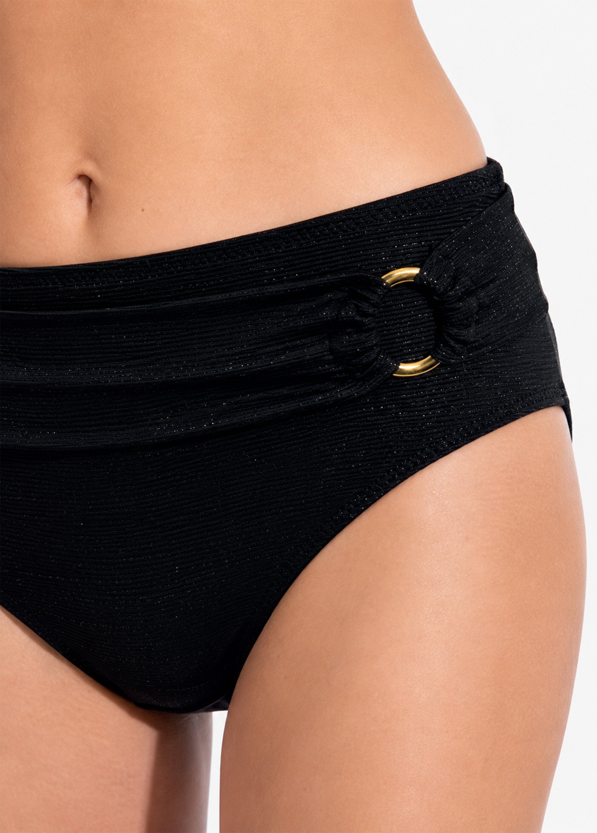Maillot de bain 2 pièces lignes irisées Femme Noir SUN-VY8148 DE2