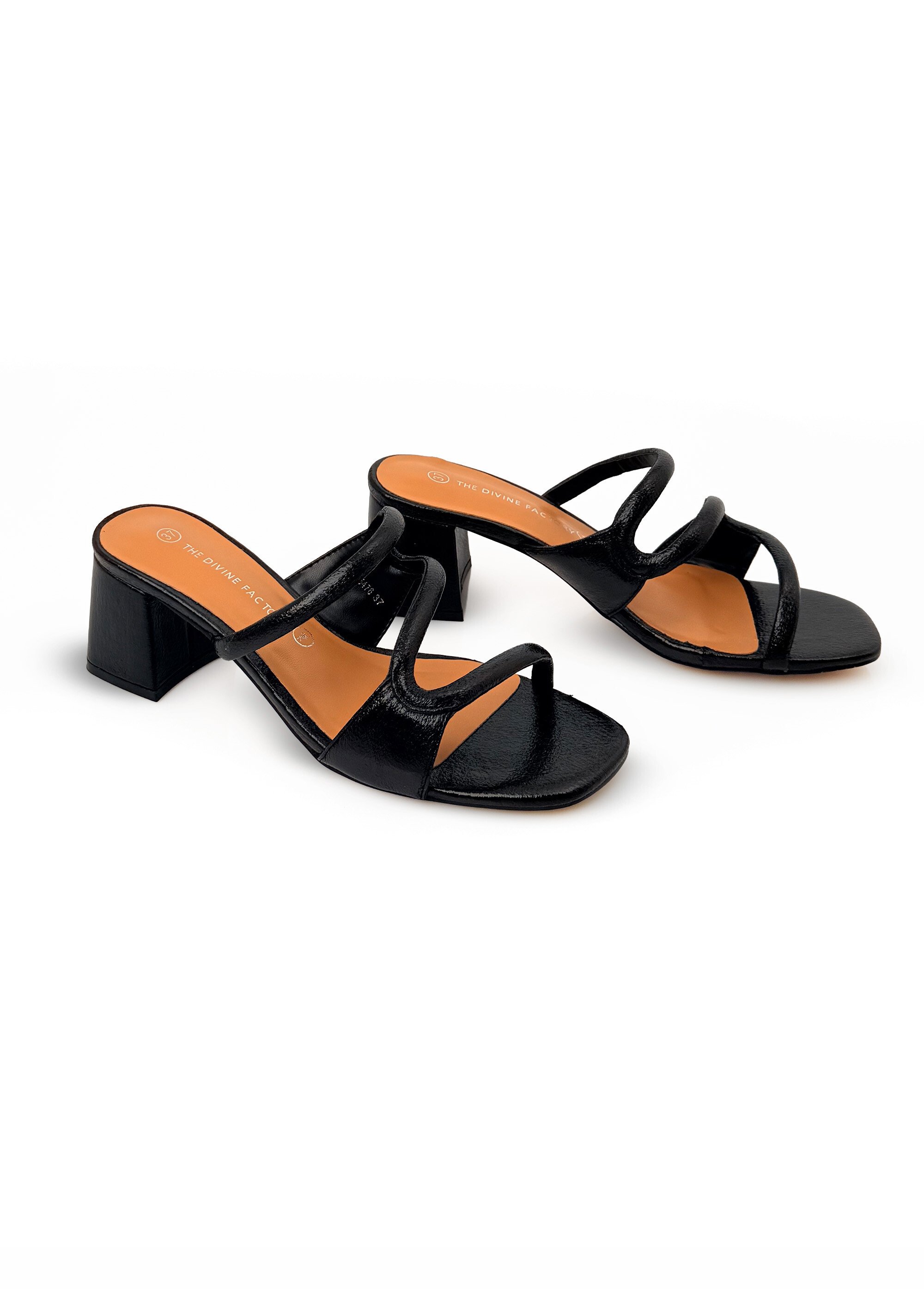 Mules talon recouvert, dessus fantaisie