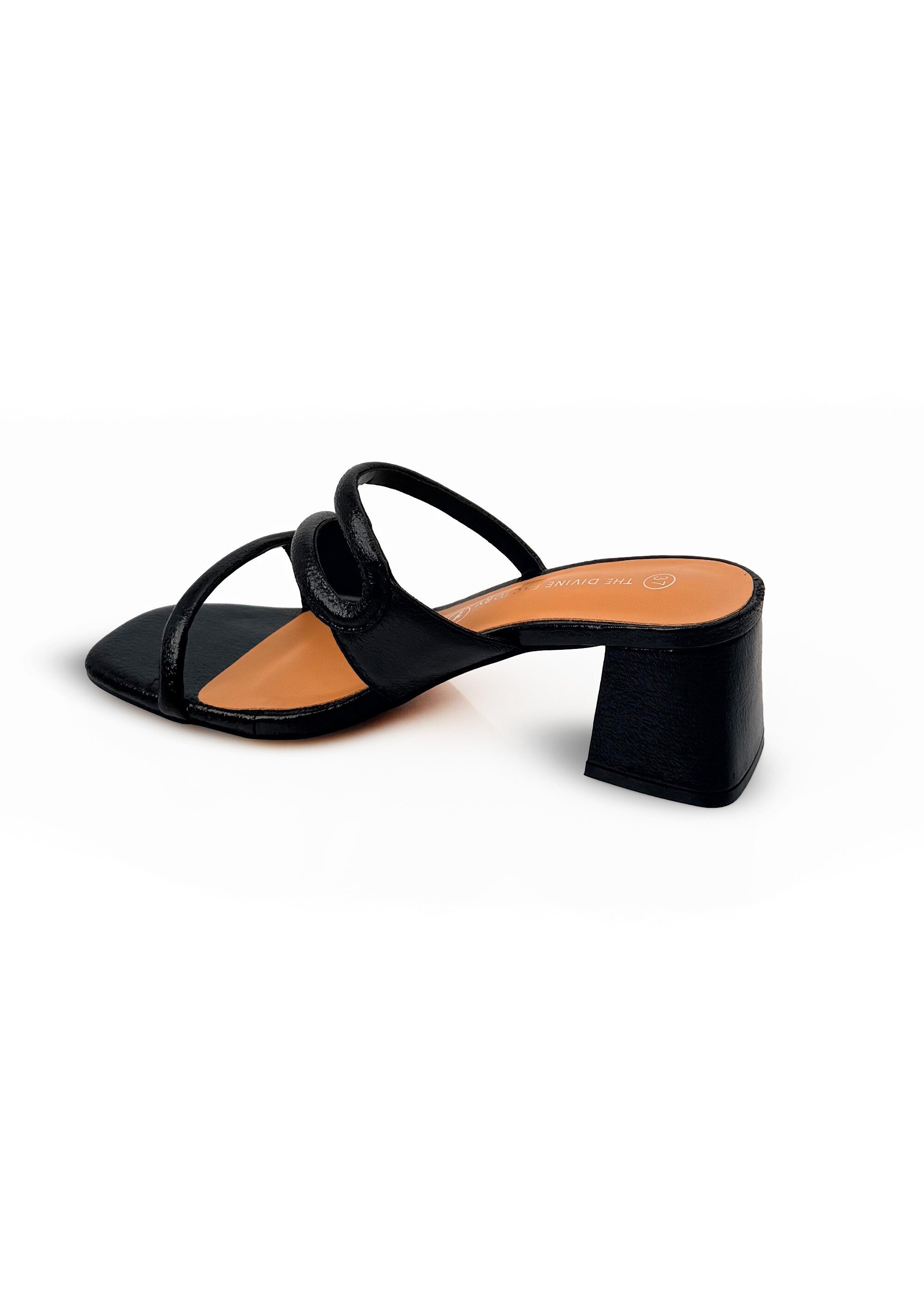 Mules talon recouvert, dessus fantaisie
