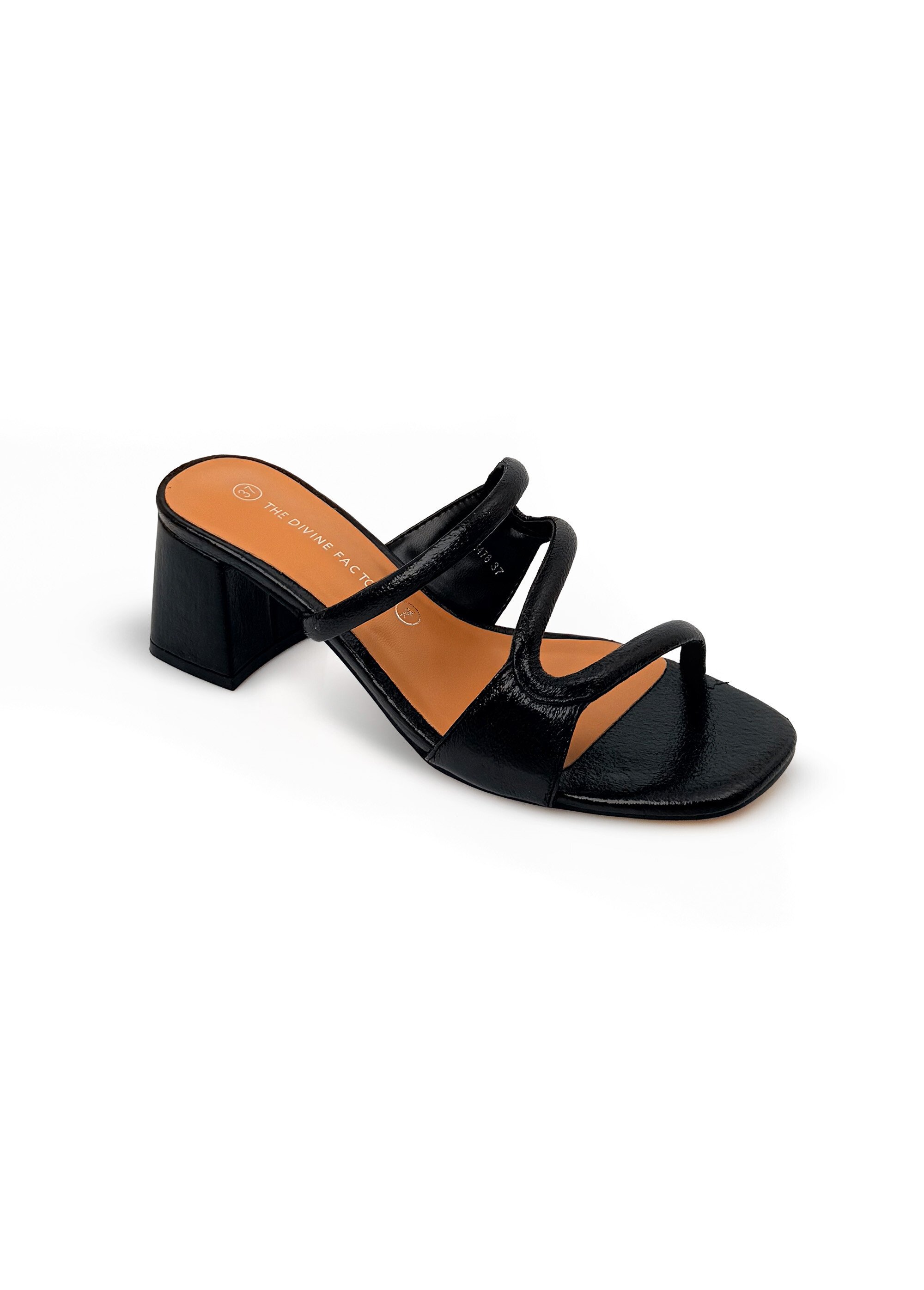 Mules talon recouvert, dessus fantaisie