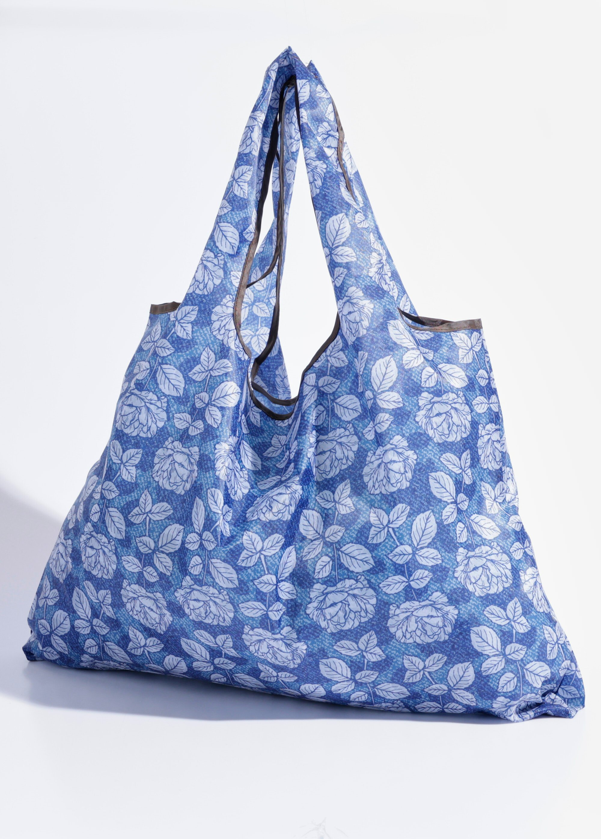 Sac de courses pliable résistant, roses