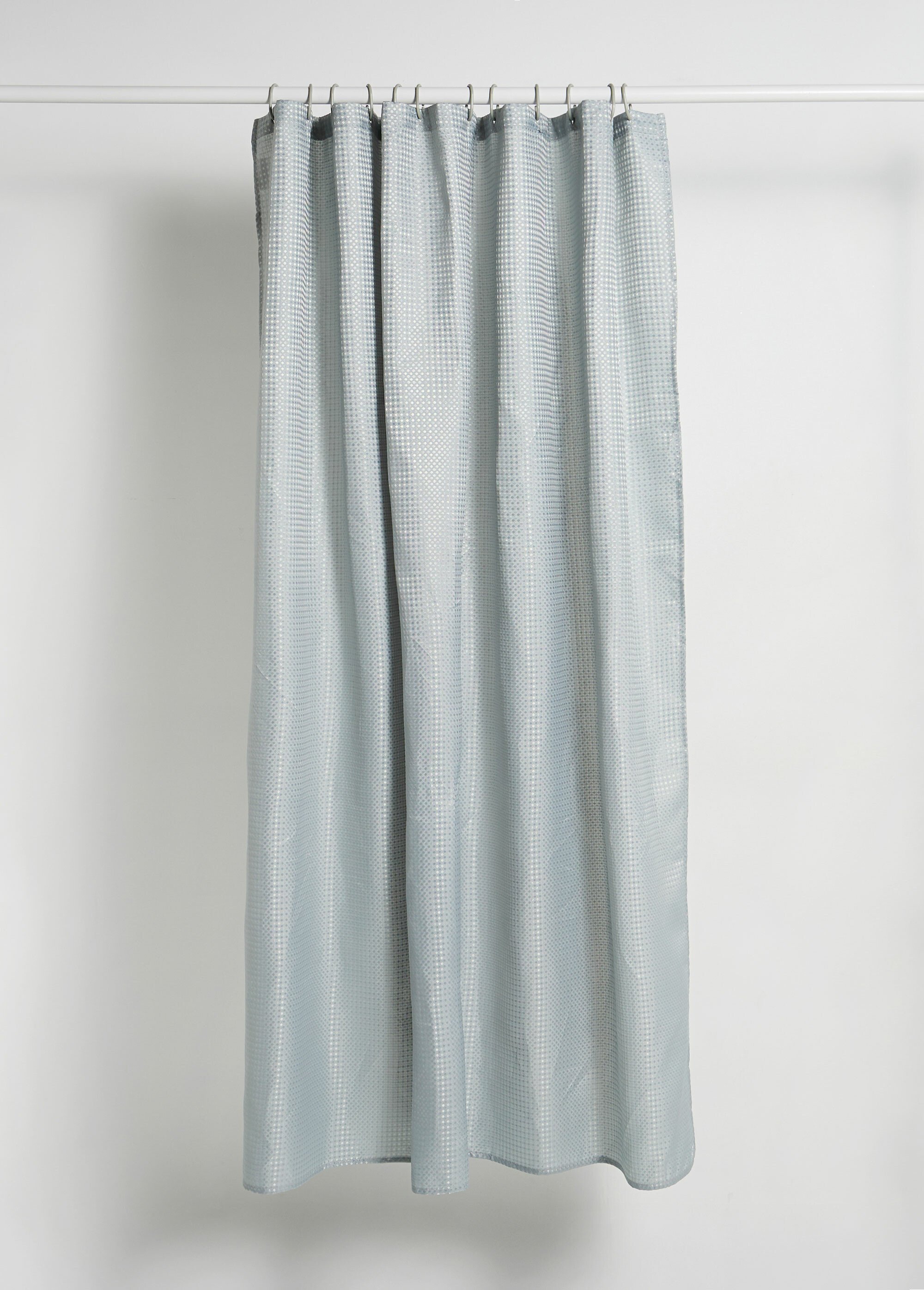 Set 3 pièces bain, Rideau + 2 Tapis Gris KP-CY2400250 DE1