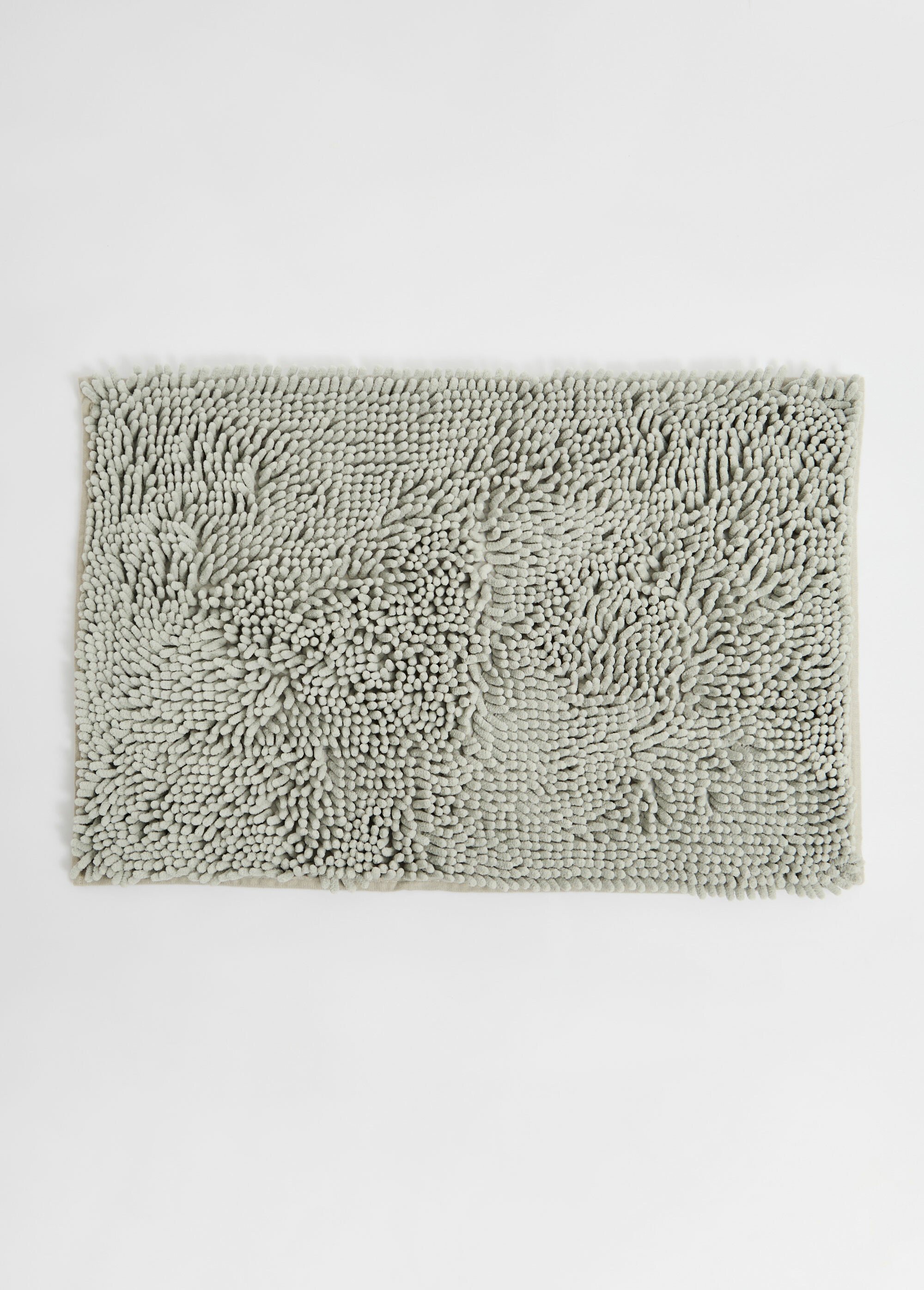 Set 3 pièces bain, Rideau + 2 Tapis Gris KP-CY2400250 DE3