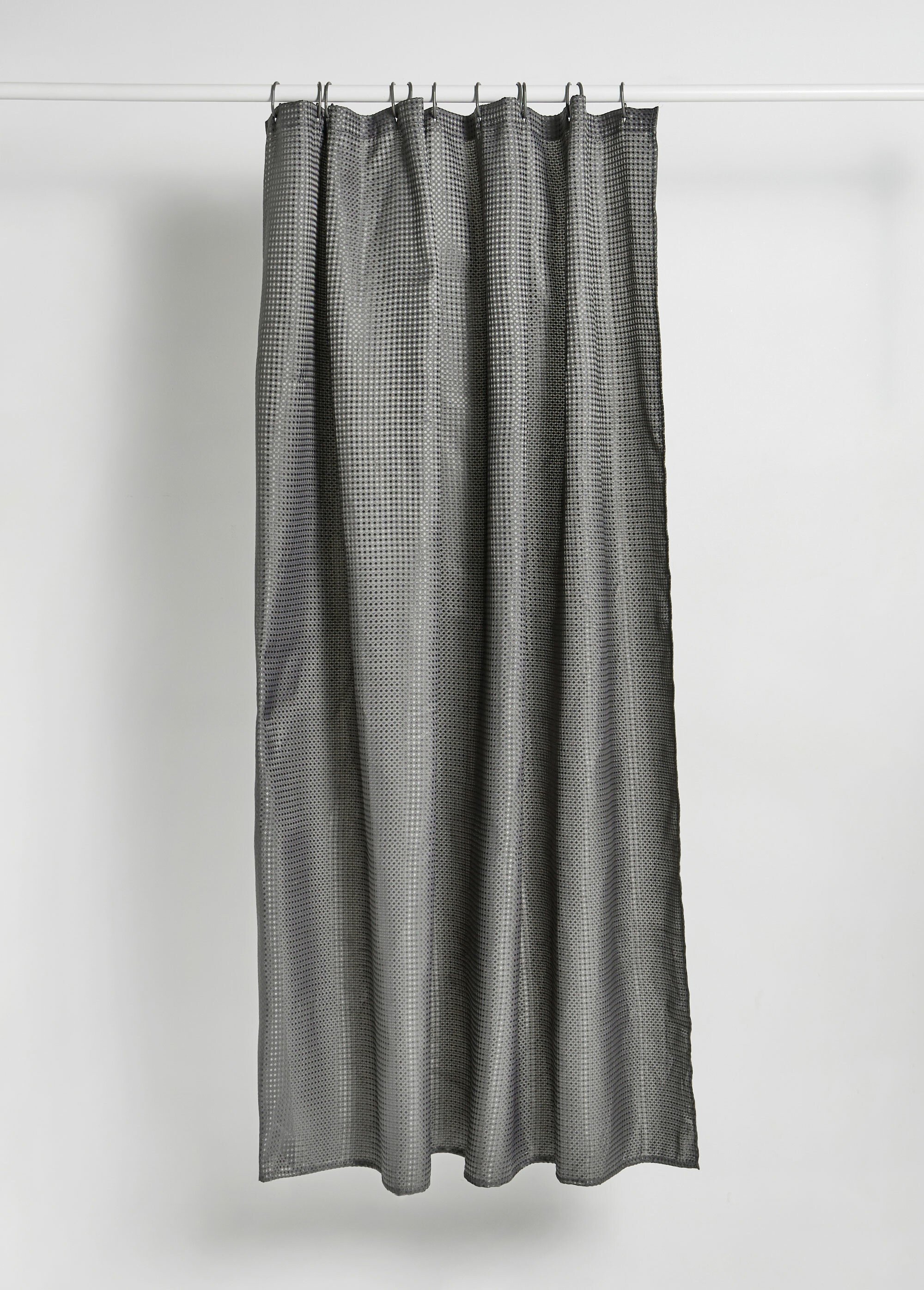 Set 3 pièces bain, Rideau + 2 Tapis Gris KP-CY2400250 DE1