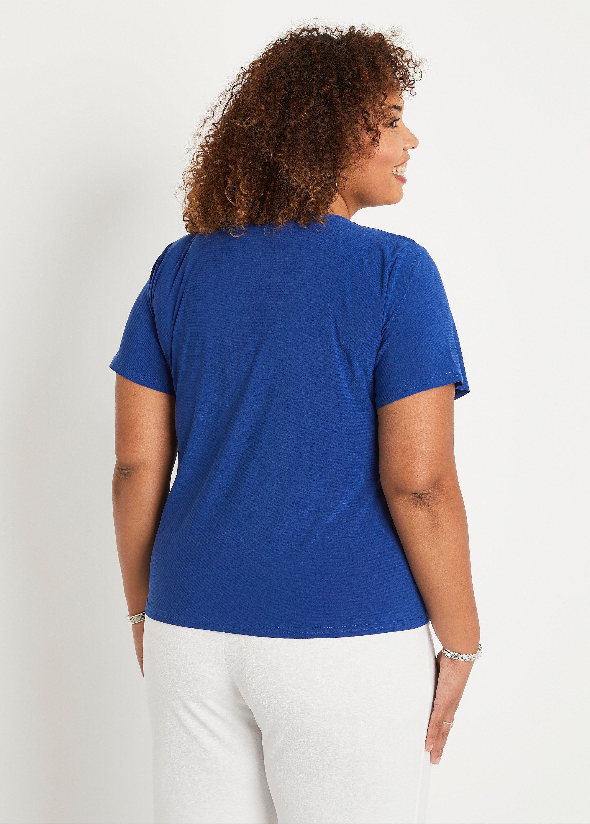 T-shirt manches courtes uni ou imprimé